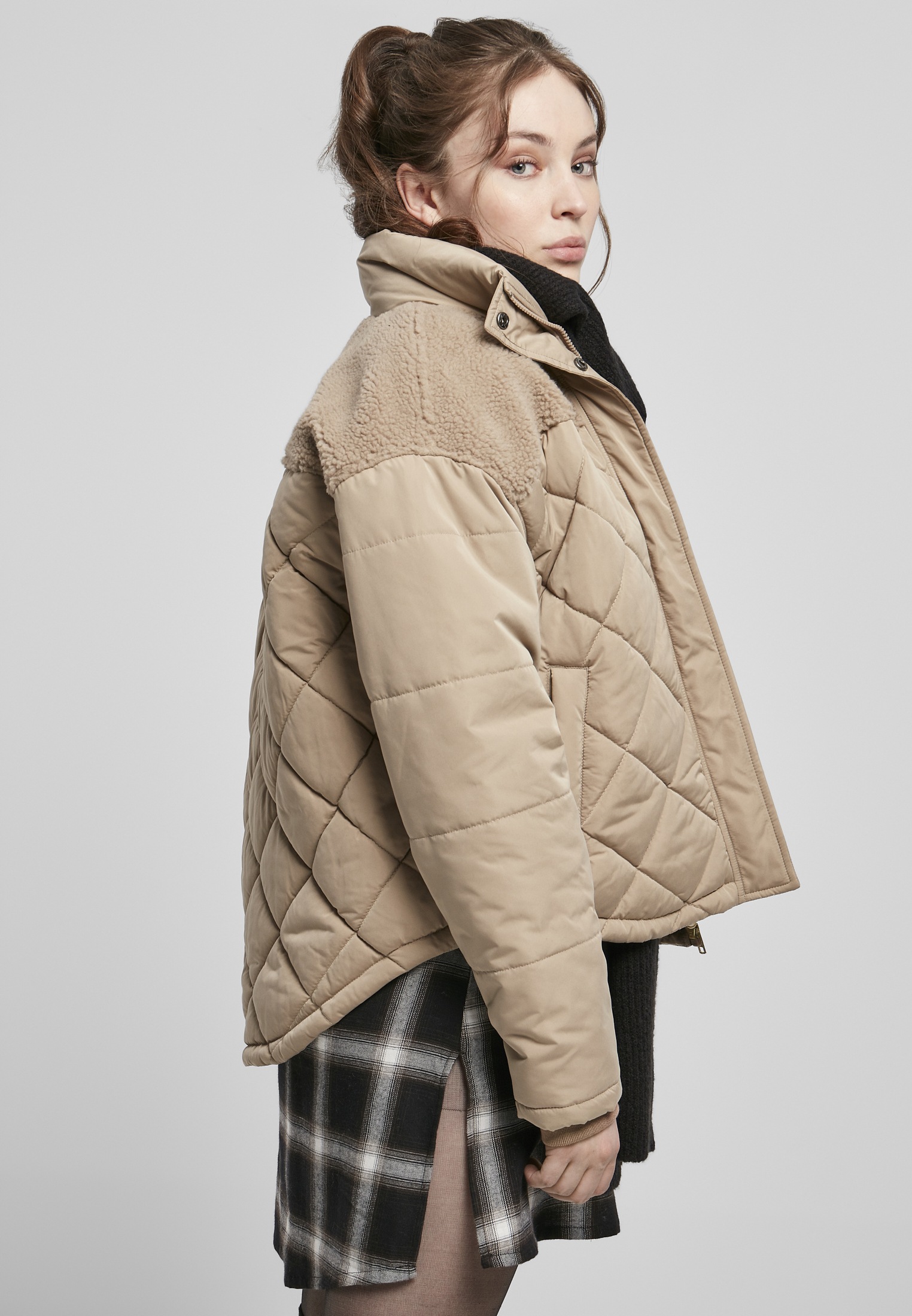 Winterjacke BAUR Jacket«, Oversized CLASSICS Ladies ohne Puffer Diamond für URBAN Quilt | kaufen Kapuze (1 St.), »Damen