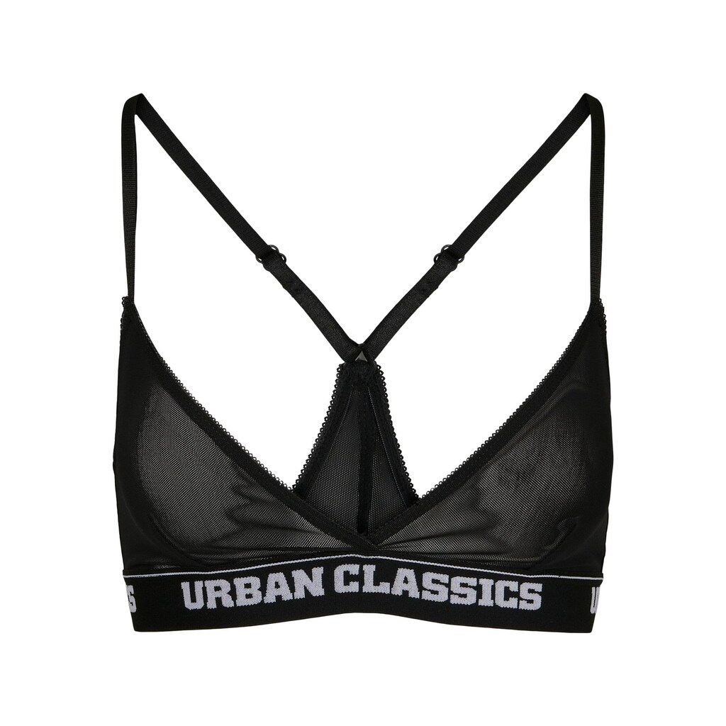 URBAN CLASSICS Sport-BH »Urban Classics Damen Ladies Triangle Tech Mesh Logo Bra«