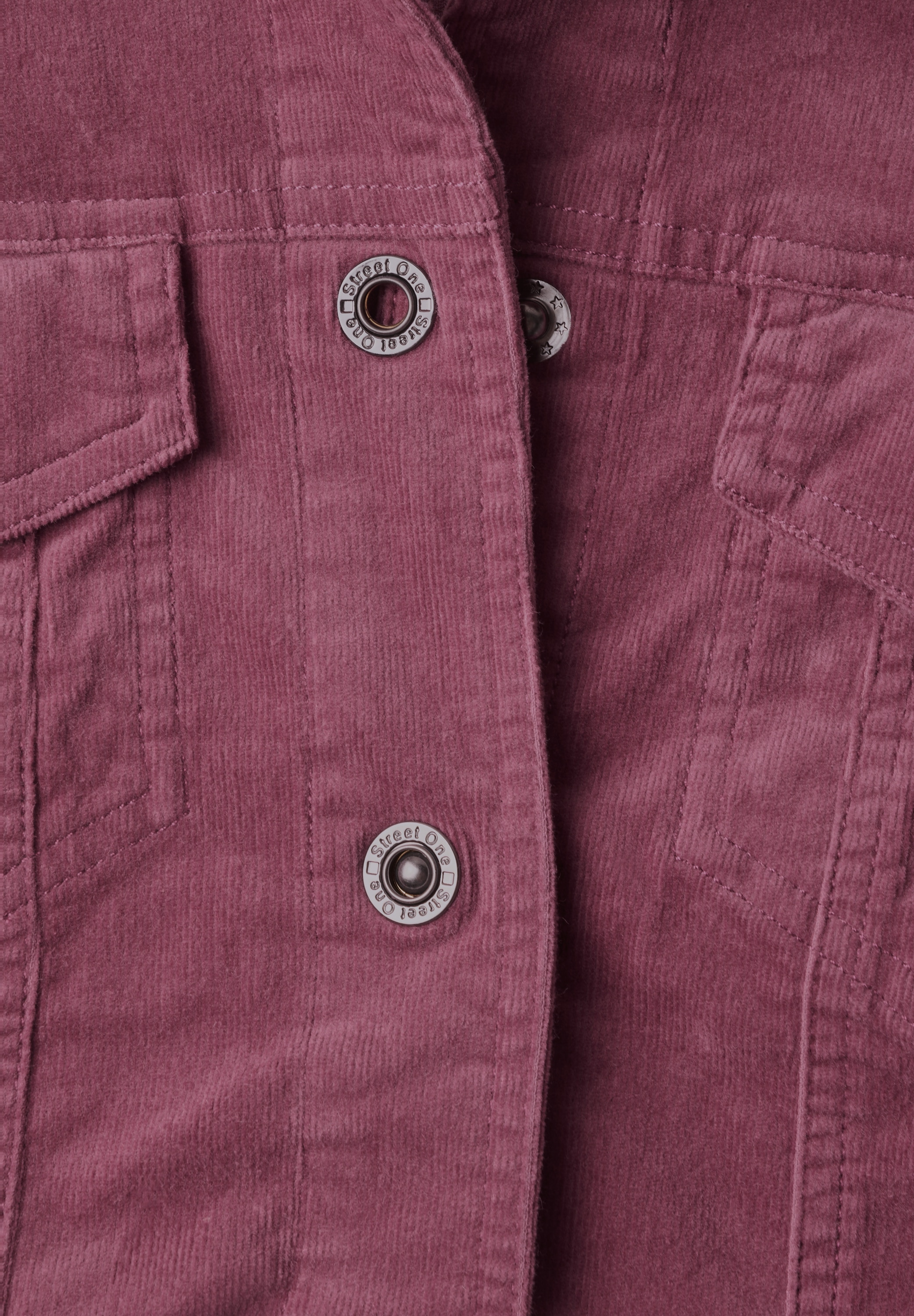 STREET ONE Cordjacke ohne Kapuze mit Brusttaschen
