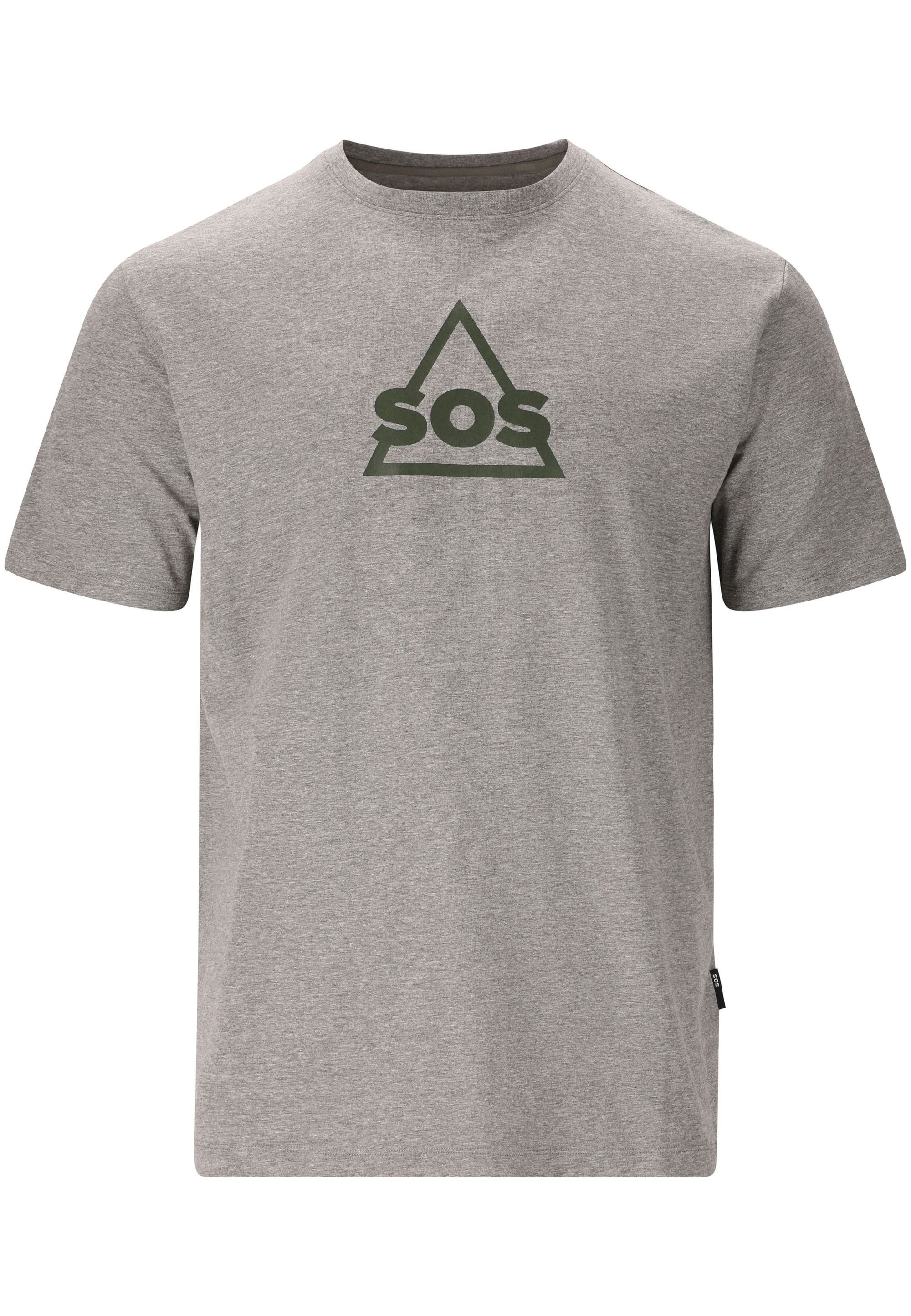 SOS Funktionsshirt »Kvitfjell«, mit biologischer Baumwolle und subtilem SOS-Print