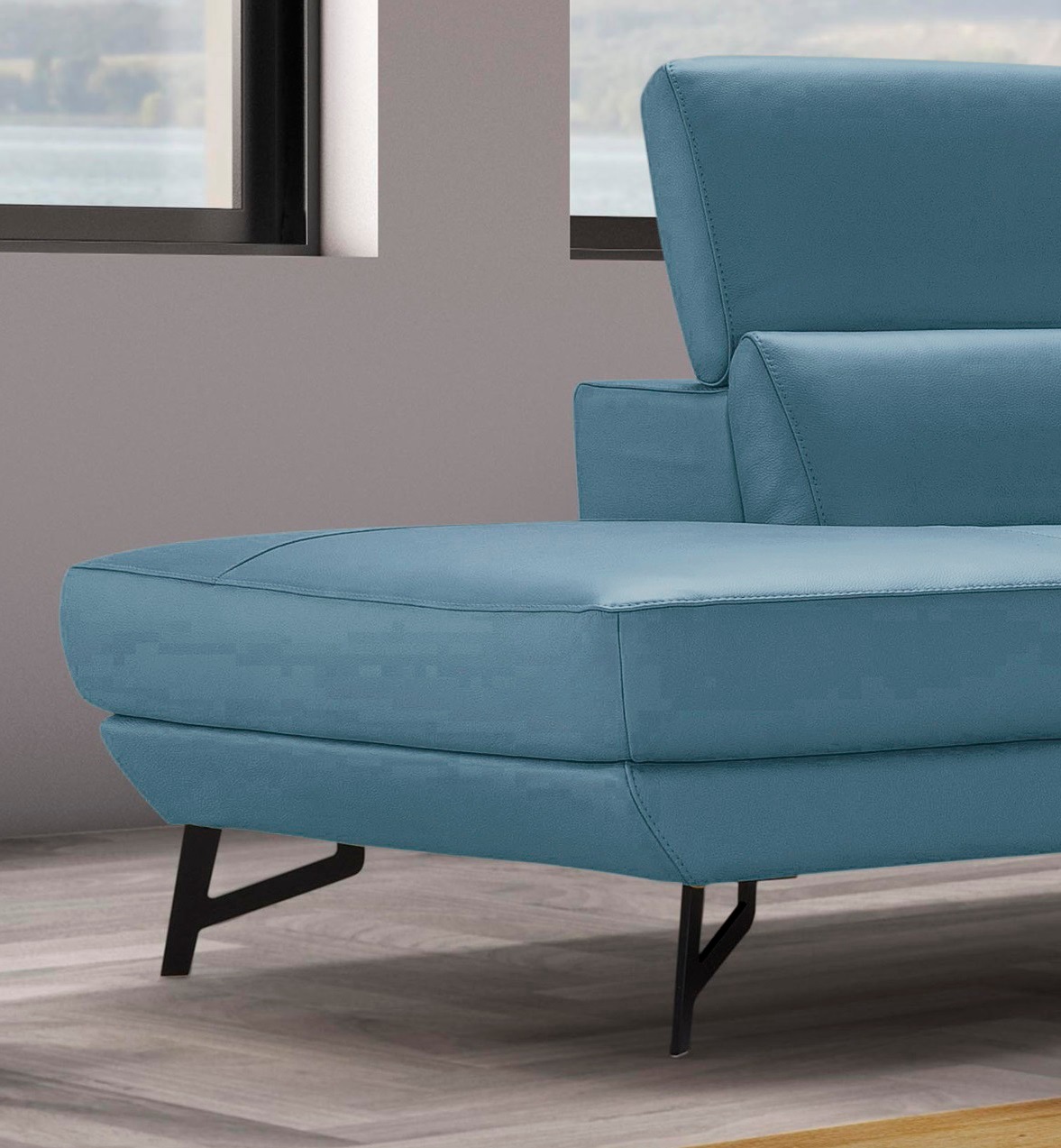 Egoitaliano Ottomane »Narcisa, Designsofa«, mit verstellbarer Kopfstütze, Solitärmöbel als Blickfang