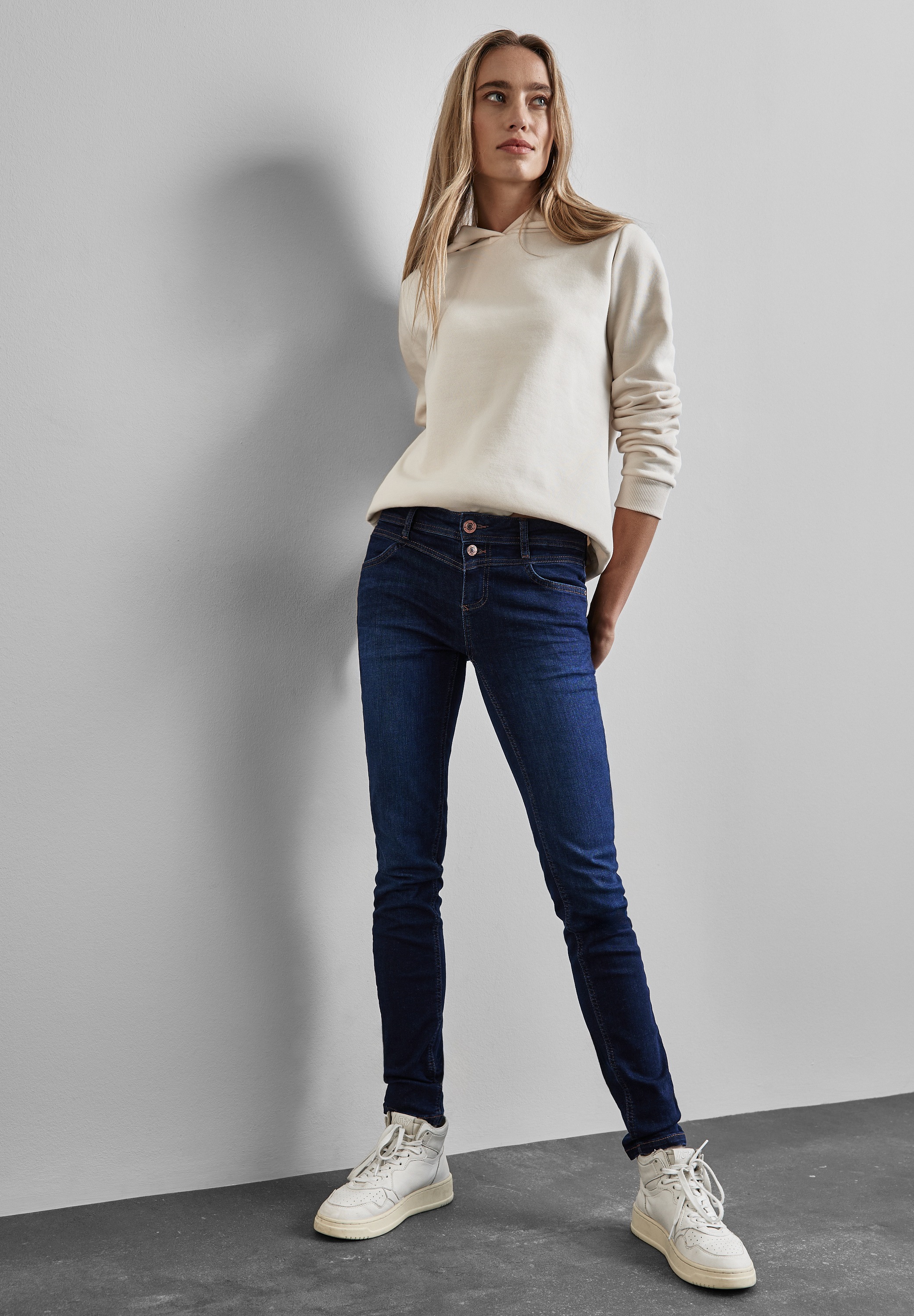 STREET ONE Slim-fit-Jeans, Middle Waist