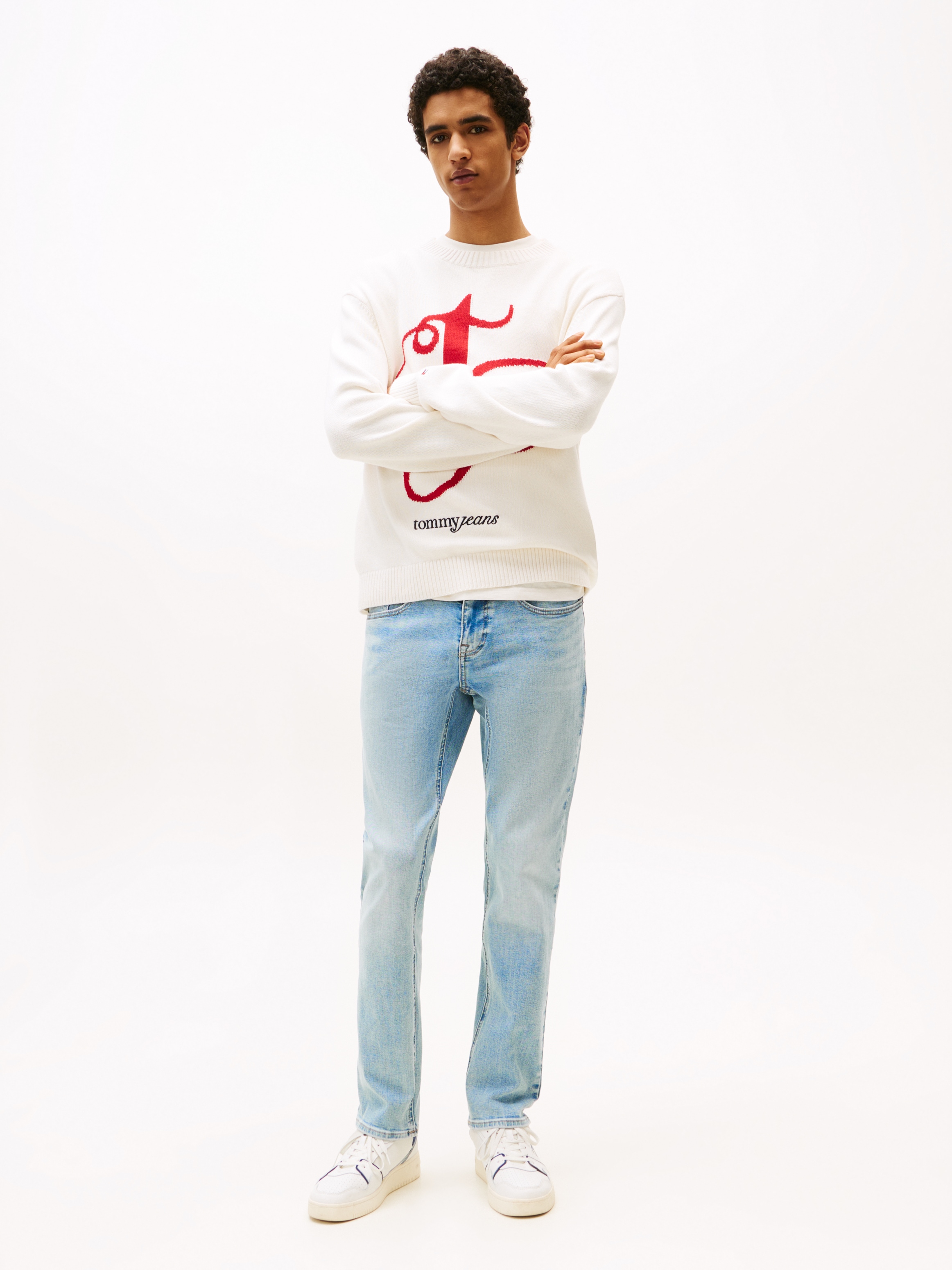 Tommy Jeans Slim-fit-Jeans »Scanton Slim Denim«, Mit Gürtelschlaufen