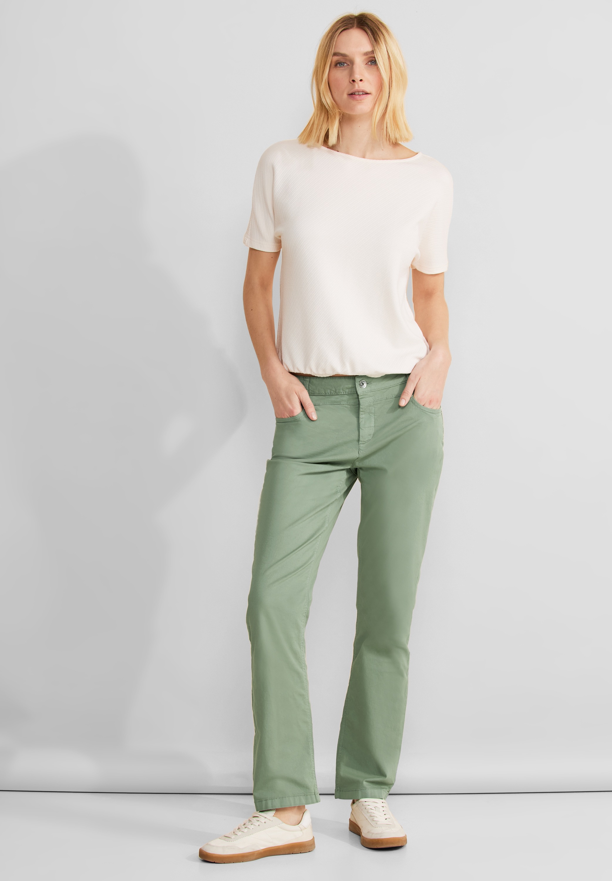 STREET ONE Stoffhose, Middle Waist