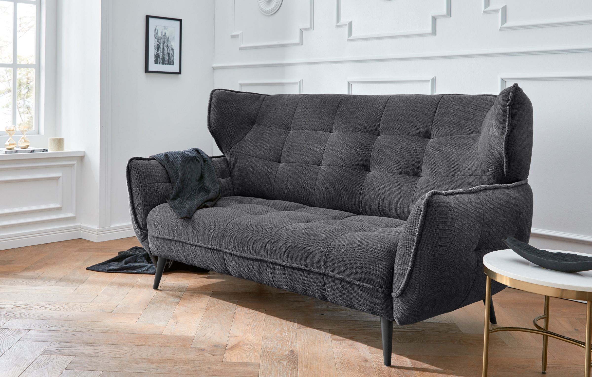 Leonique 2-Sitzer "Ariana", Big-Sofa bzw. stylischer Hochlehner günstig online kaufen