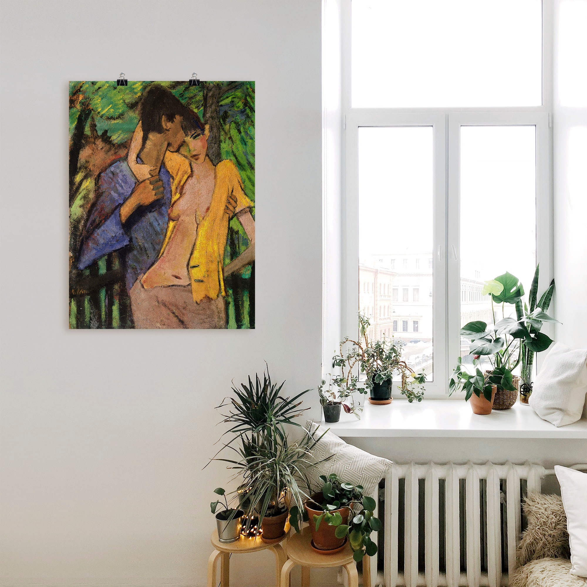 Artland Wandbild »Liebespaar. 1919« Paar 1 Stk. tlg. als Leinwandbild, Poster in verschied. Größen