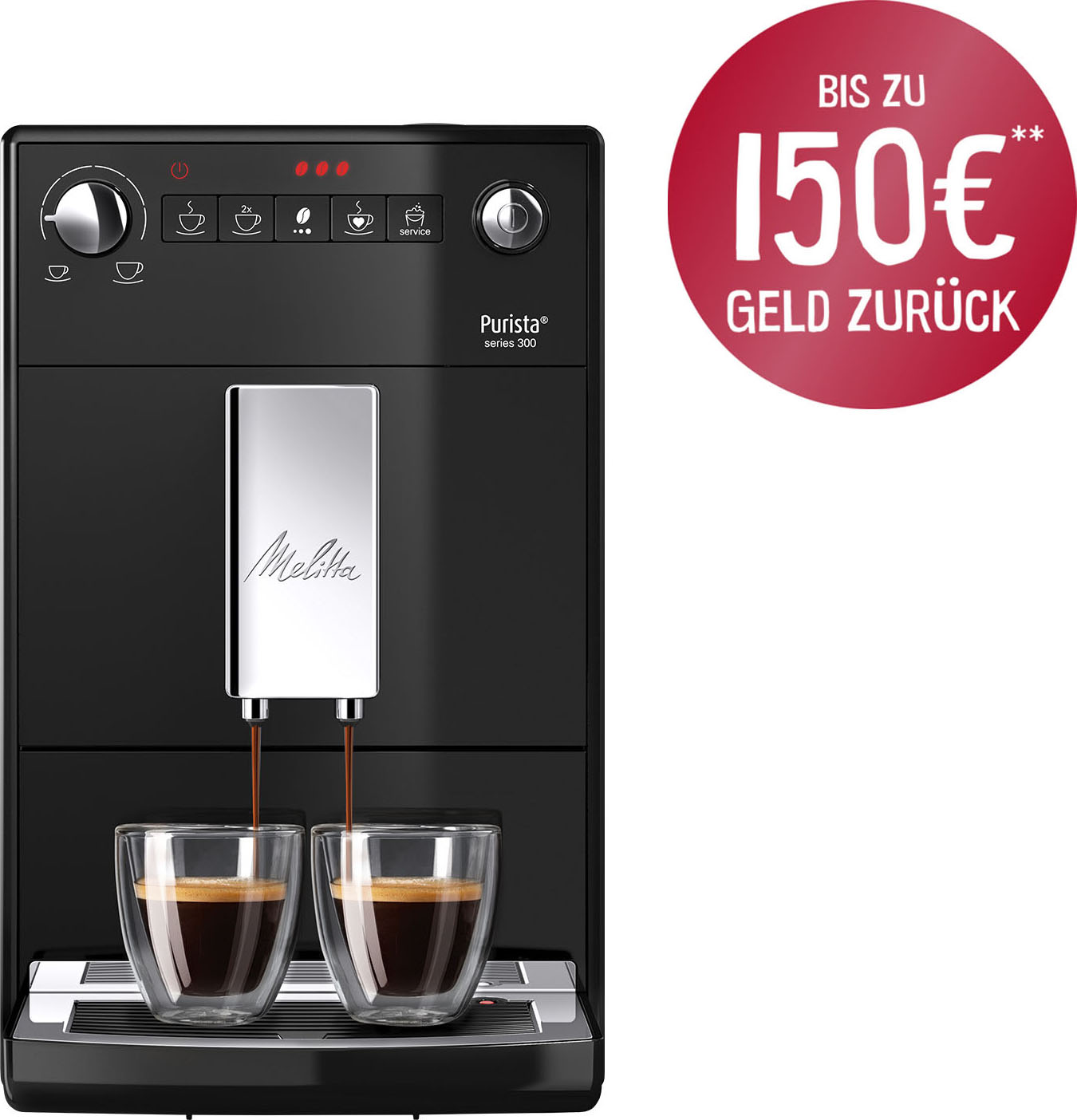 Kaffeevollautomat »Purista® F230-102, schwarz«, Lieblingskaffee-Funktion, kompakt &...
