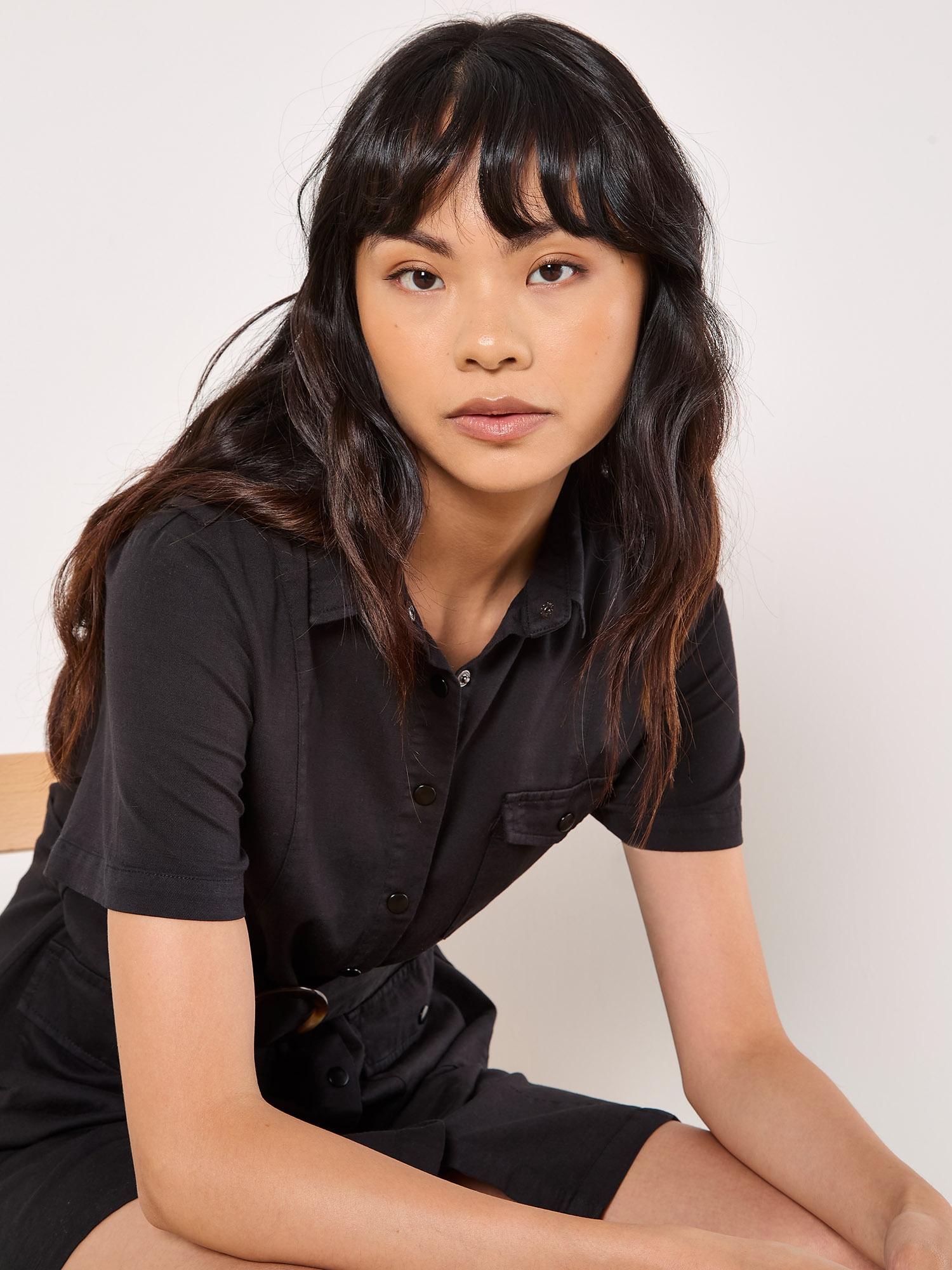 Apricot Shirtkleid »Cargo-Kleid« 2 tlg. mit Schnalle