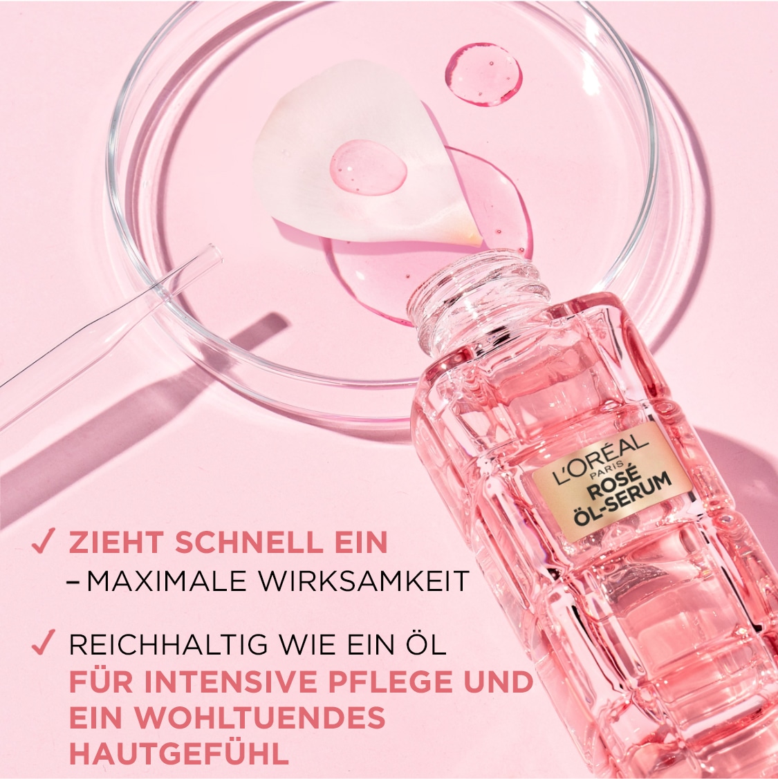 L'ORÉAL PARIS Gesichtsserum »Age Perfect GoldenAge Rosé-Öl Serum«, mit hoher Wirksamkeit