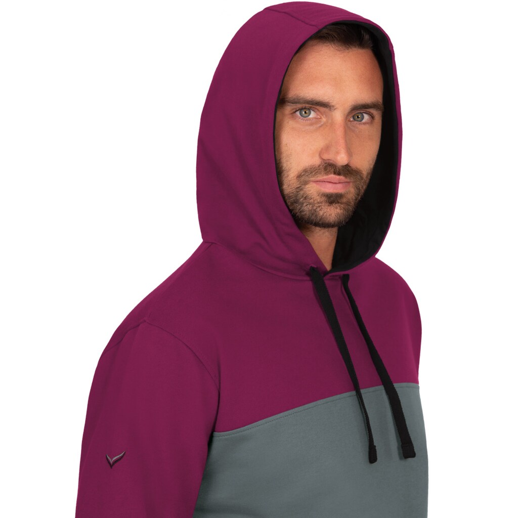 Trigema Kapuzenpullover »TRIGEMA Dreifarbiger Hoodie in Bio-Qualität«