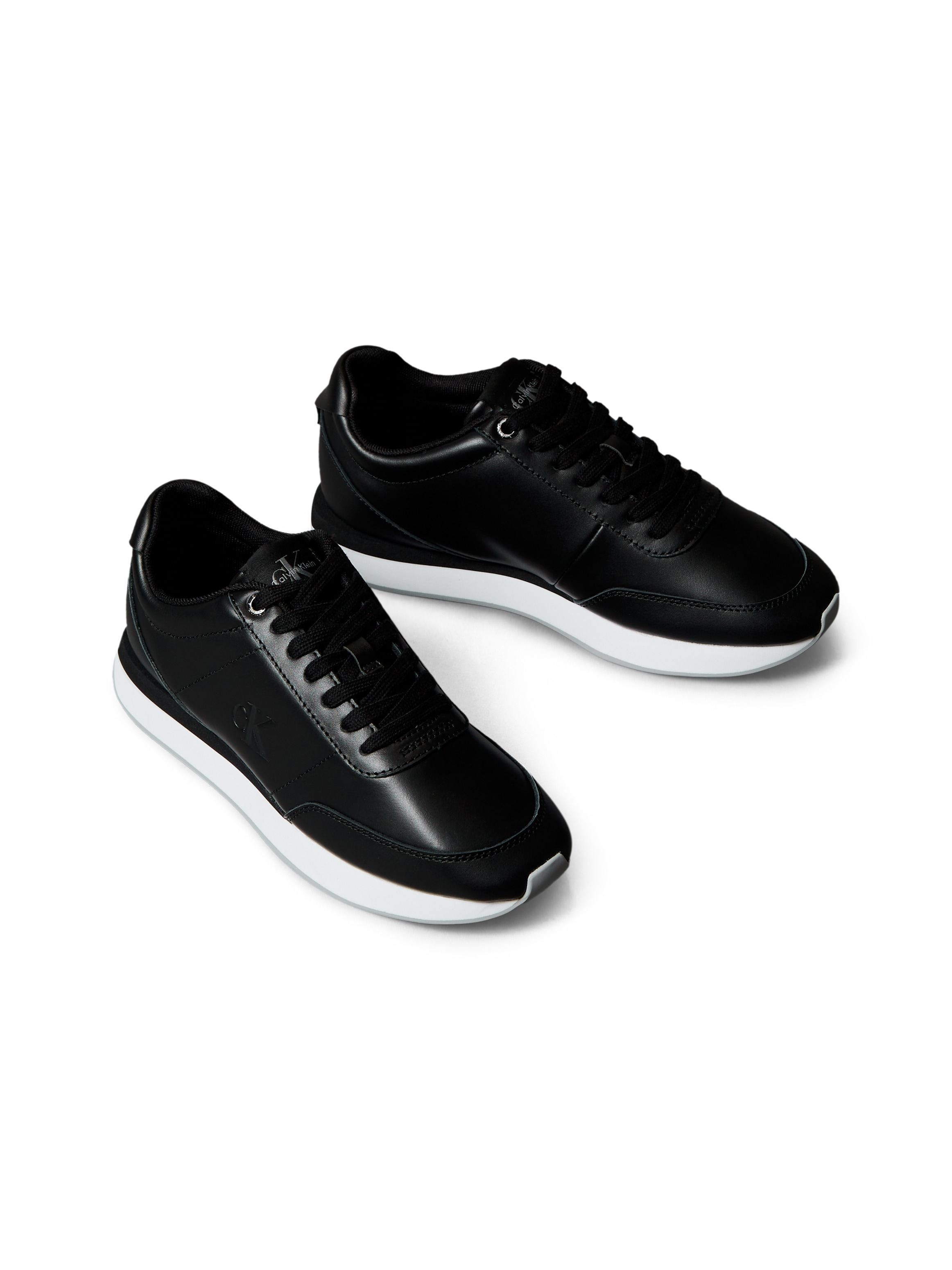 Calvin Klein Jeans 1100000002199 "RETRO RUNNER LACE UP LTH MG" Schnürschuh, Halbschuh, Freizeitschuh mit gepolstertem Schaftrand