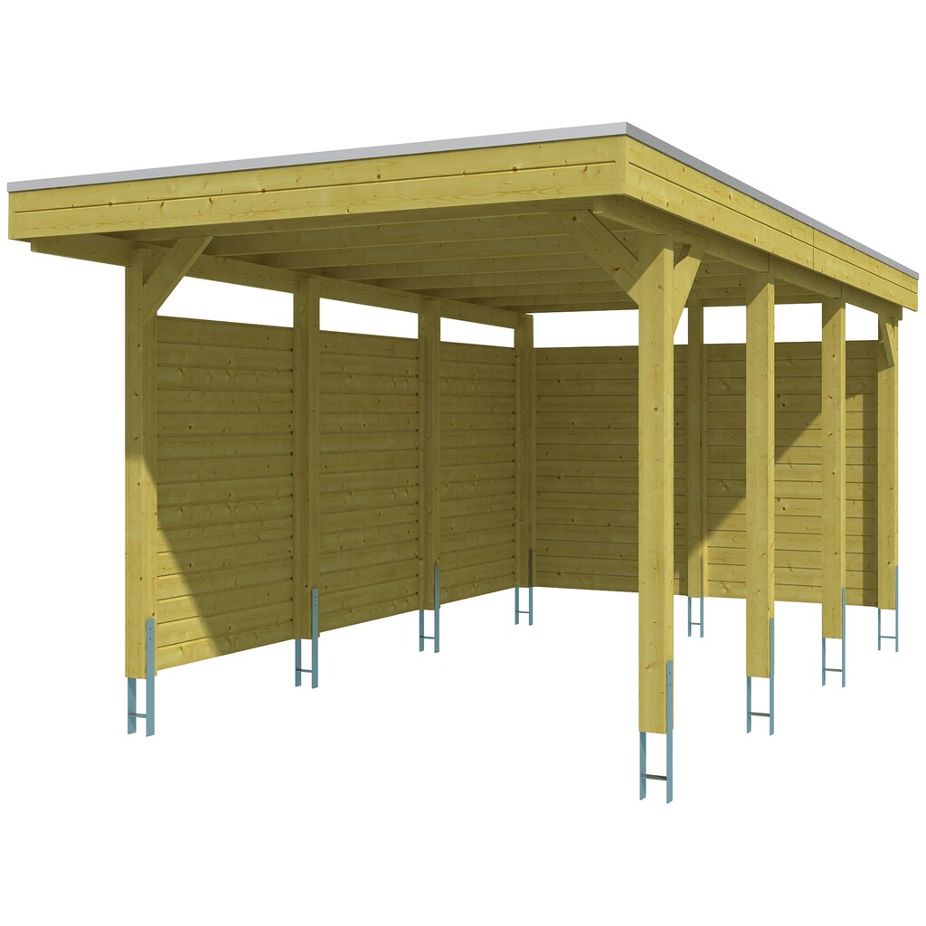 Skanholz Einzelcarport »Friesland 1«, Holz, 270 cm, braun