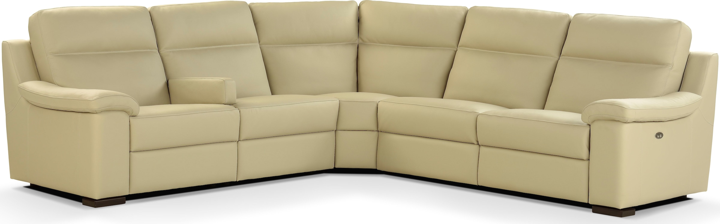 CALIA ITALIA Ecksofa »Andrea, L-Form«, mit elektrischer Relaxfunktion, in Leder, 253 cm Breite