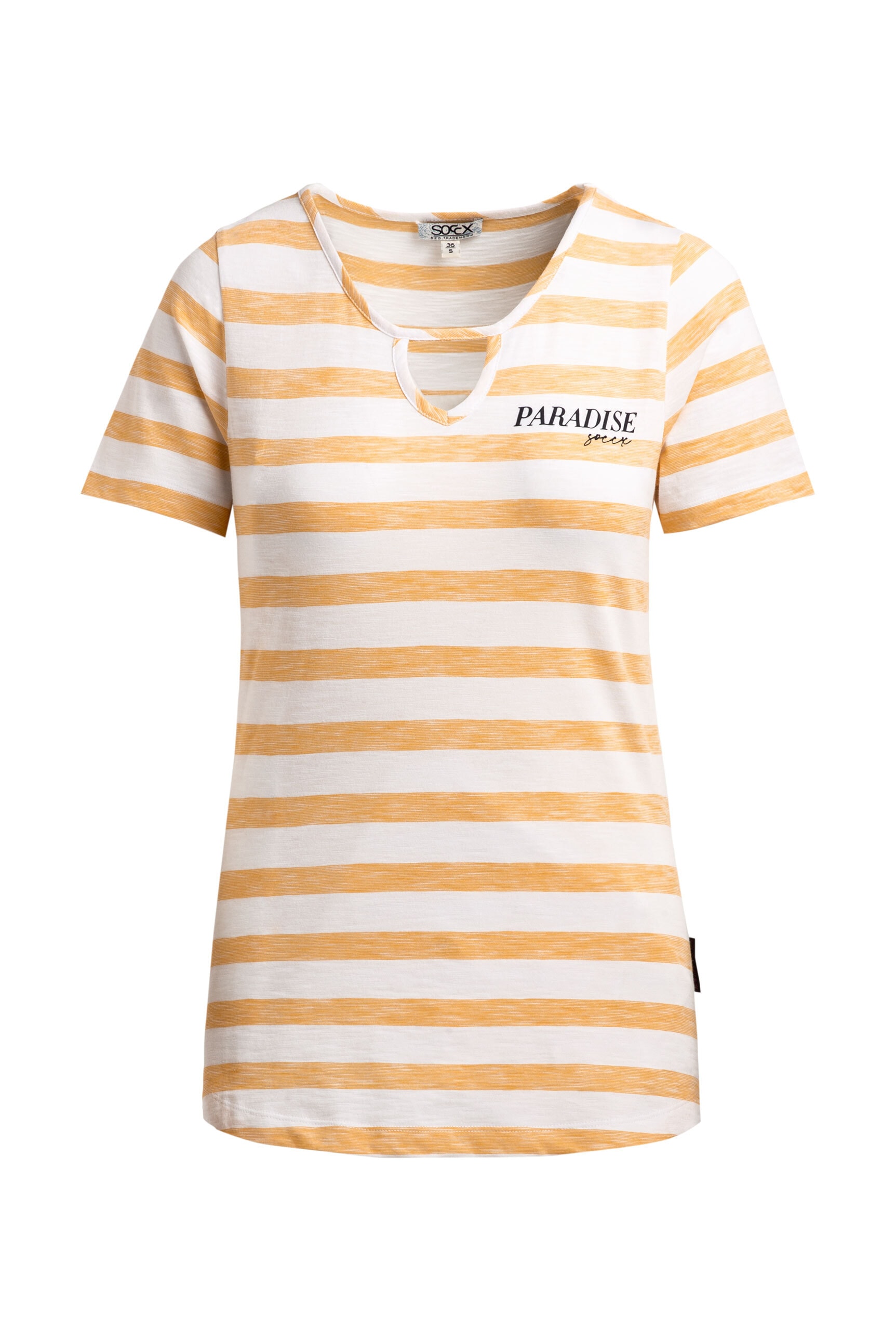 SOCCX Rundhalsshirt mit Cut-Outs