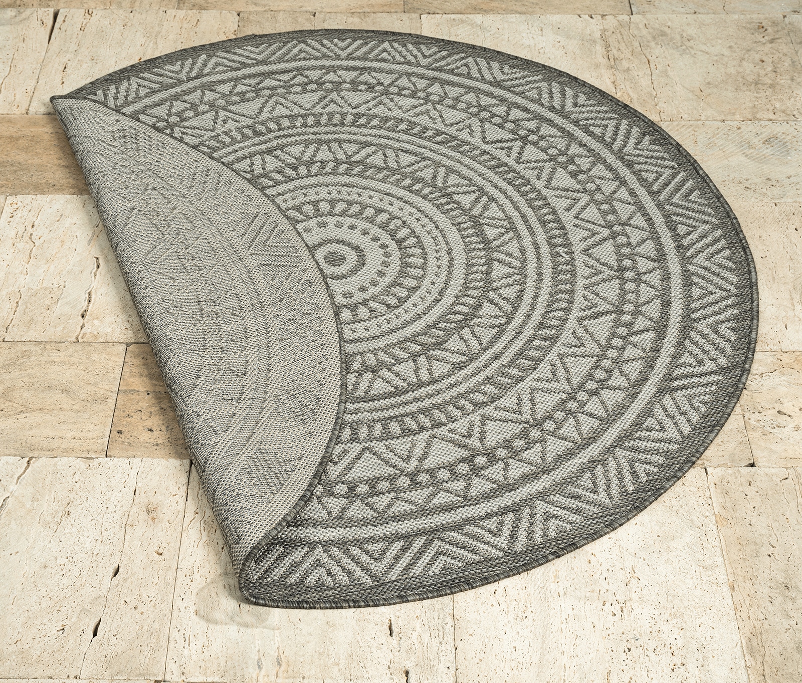 the carpet Teppich »Mistra« rund 1 mm Höhe