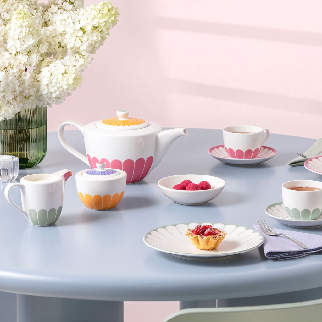 Villeroy & Boch Zuckerstreuer »Zuckerdose Fleur Couleur 270 ml bunt« Spülmaschinenfest, Mikrowellensicher