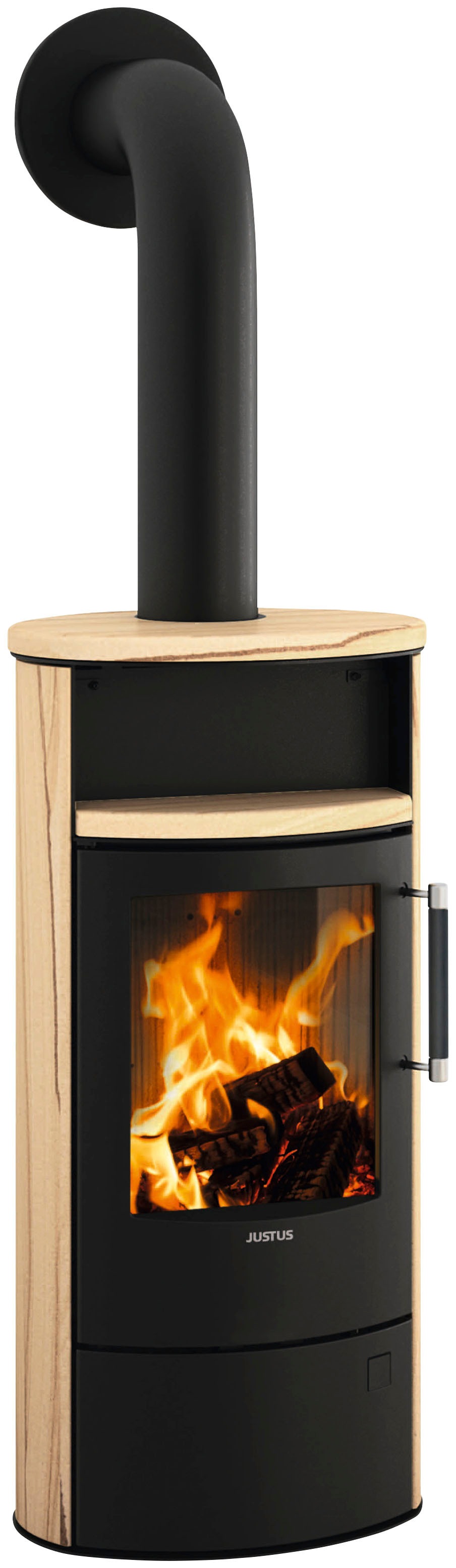 JUSTUS Kaminofen "Island 5 2.0", schwarz, Kaminöfen