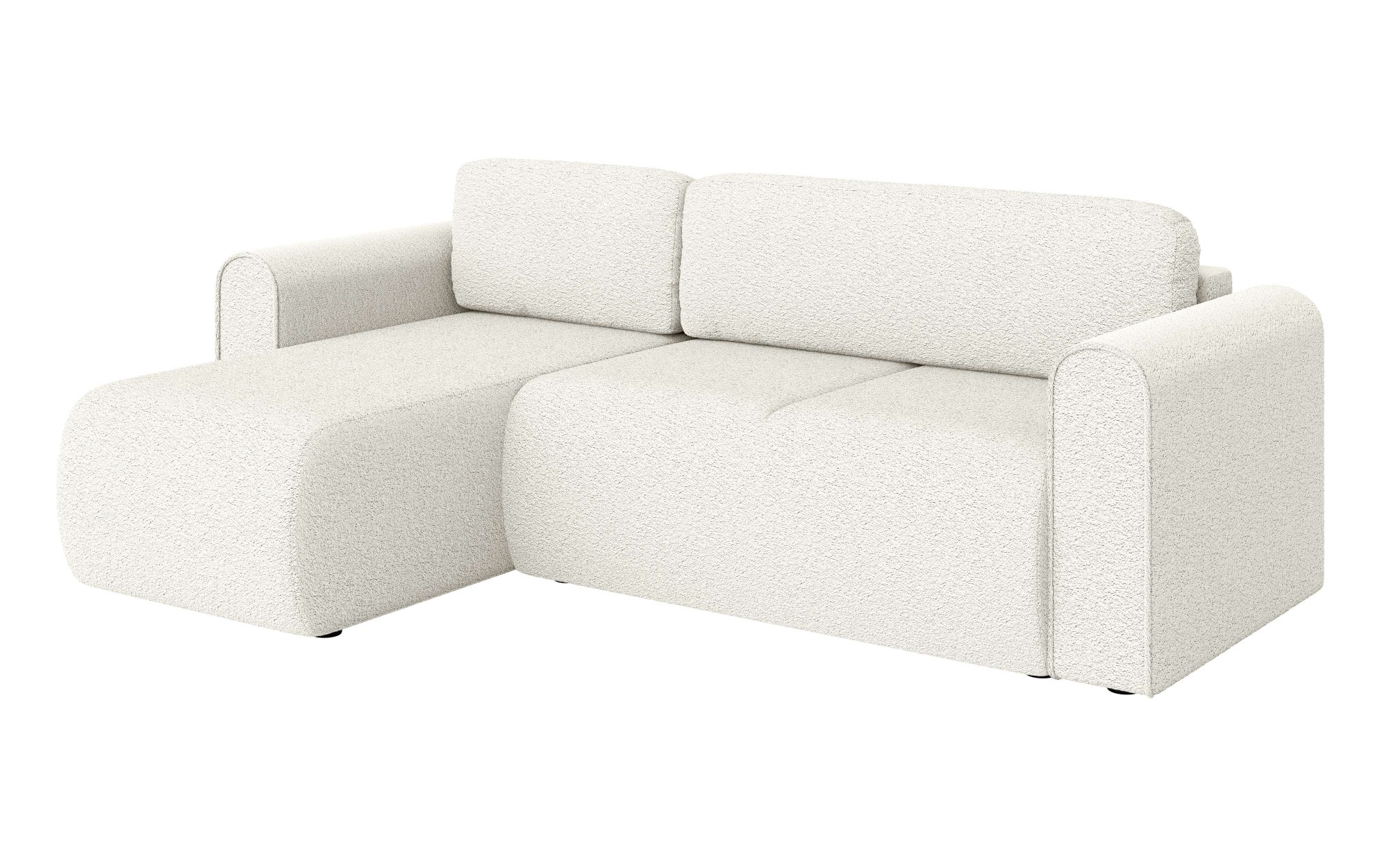 INOSIGN Ecksofa »Zacharia wahlweise Schlafsofa mit Bettkasten, B/T/H 250/166/86 cm«, L-Form mit Wellenunterfederung, Recamiere beidseitig montierbar