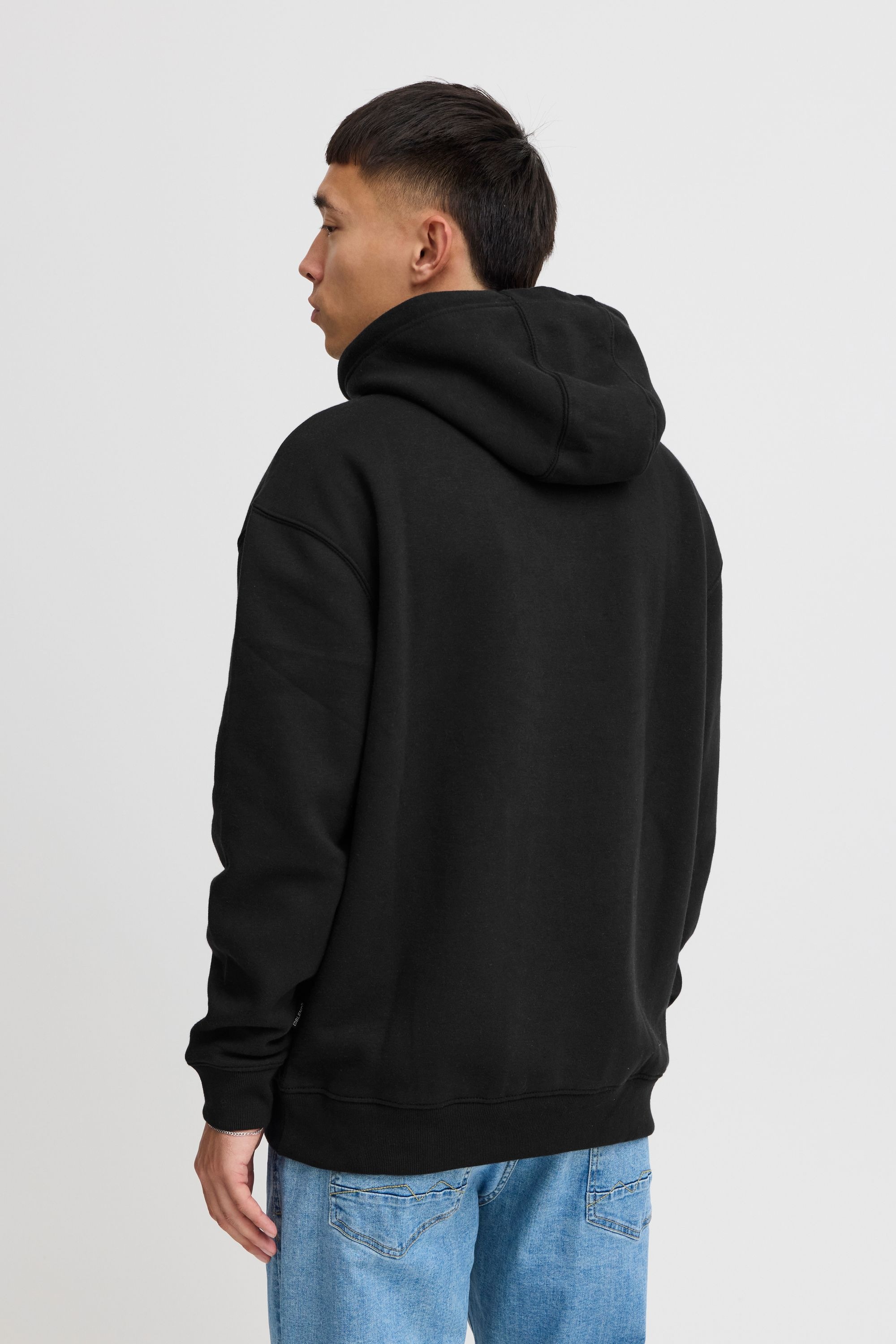 Kapuzenpullover BLEND "BHDownton", Herren, Gr. XXL, schwarz, Sweatware, 50% Baumwolle, 50% Polyester, unifarben, regular fit normal, ohne Ausschnitt, Pullover Kapuzenpullover, Klassisches Sweatshirt mit Rundhalsausschnitt und Kängurutasche 3