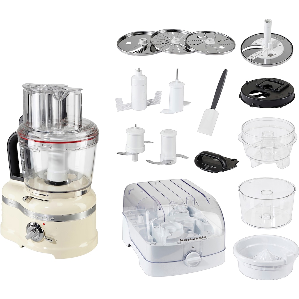 KitchenAid Zerkleinerer »5KFP1644EAC ALMOND CREAM«, 650 W, Mit umfangreichem Zubehör