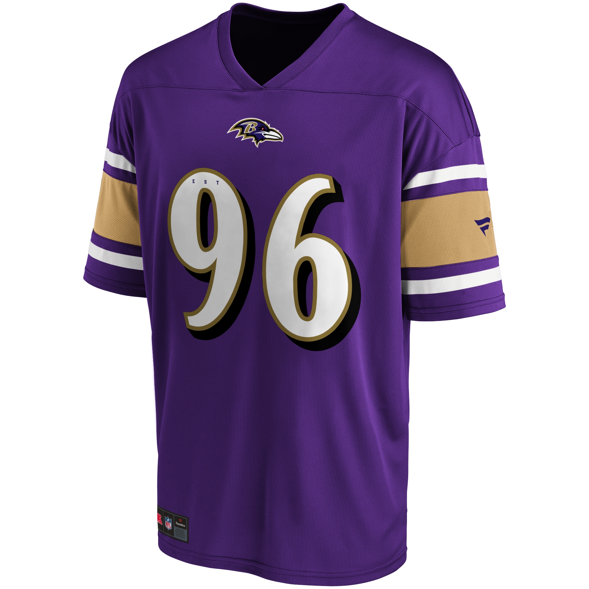 FANATICS Kinder Footballtrikot "Fanatics Trikot Baltimore Ravens Foundation Supporters", lila, Gr. S, 100% Polyester, Trikots