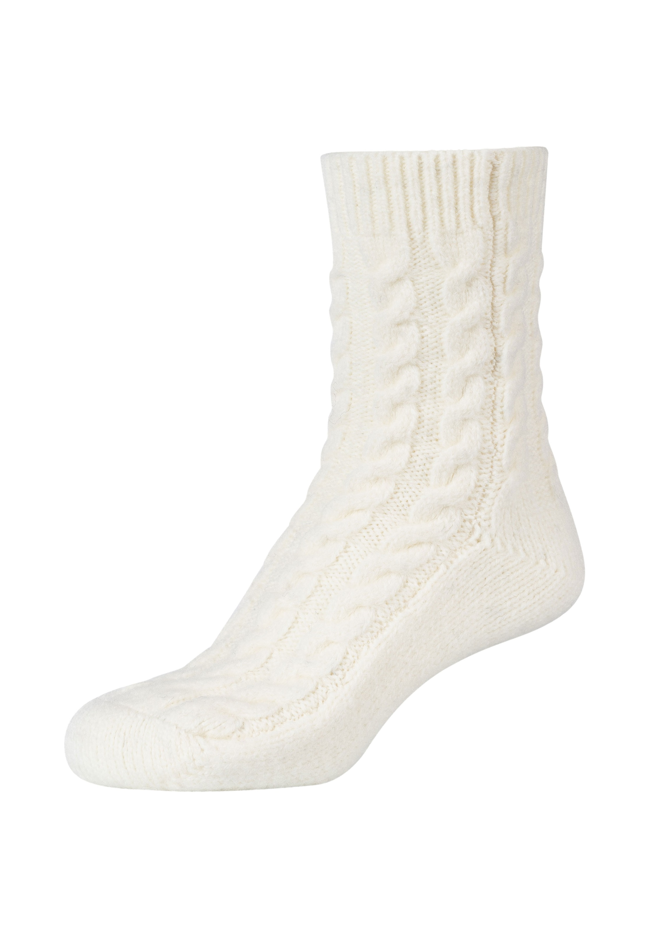 Thumbnail - Camano Socken "warm & cozy" 2 Paar, 2 Stk. tlg. mit Zopfmuster, Rippenbündchen