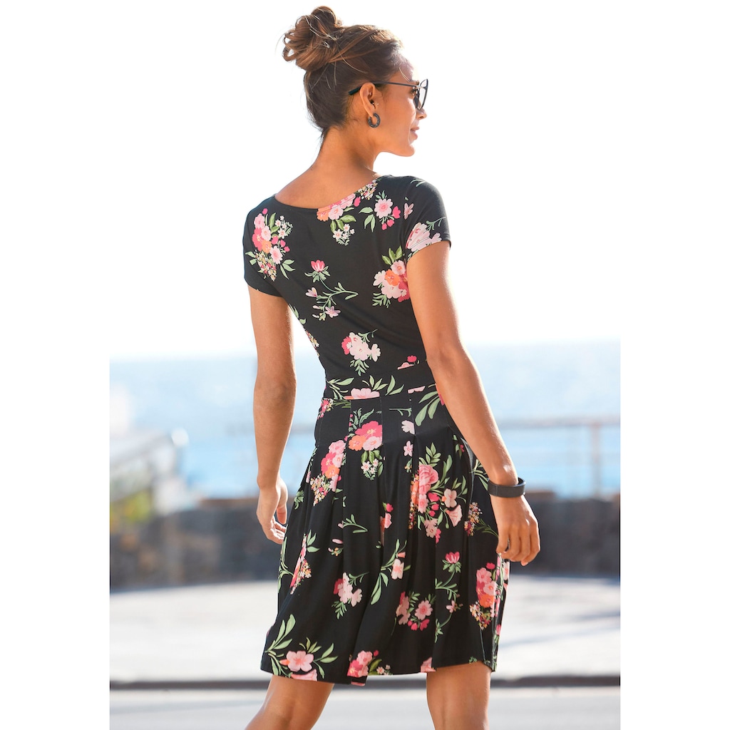 Vivance Druckkleid, mit Blumenmuster, T-Shirtkleid, Sommerkleid