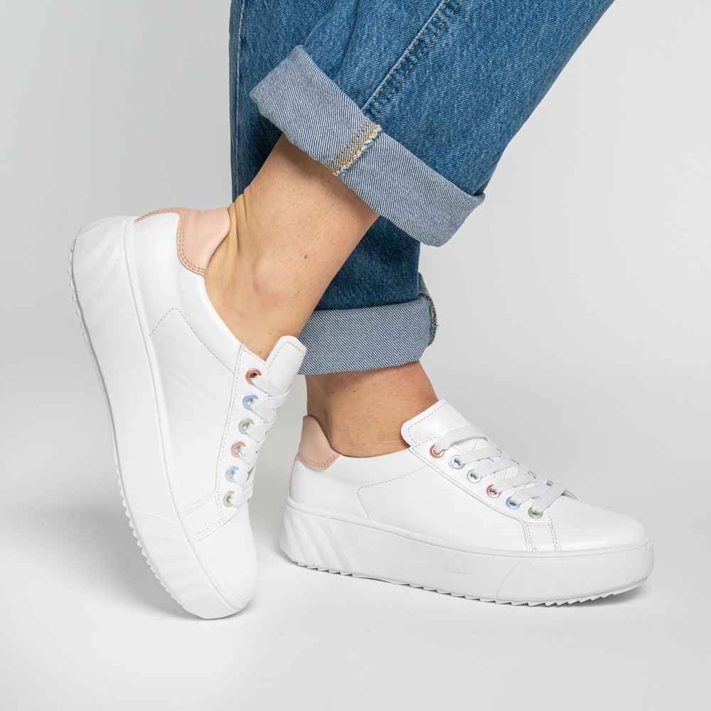 Ara Plateausneaker "MONACO" Freizeitschuh, Halbschuh, Schnürer mit Kontrast günstig online kaufen