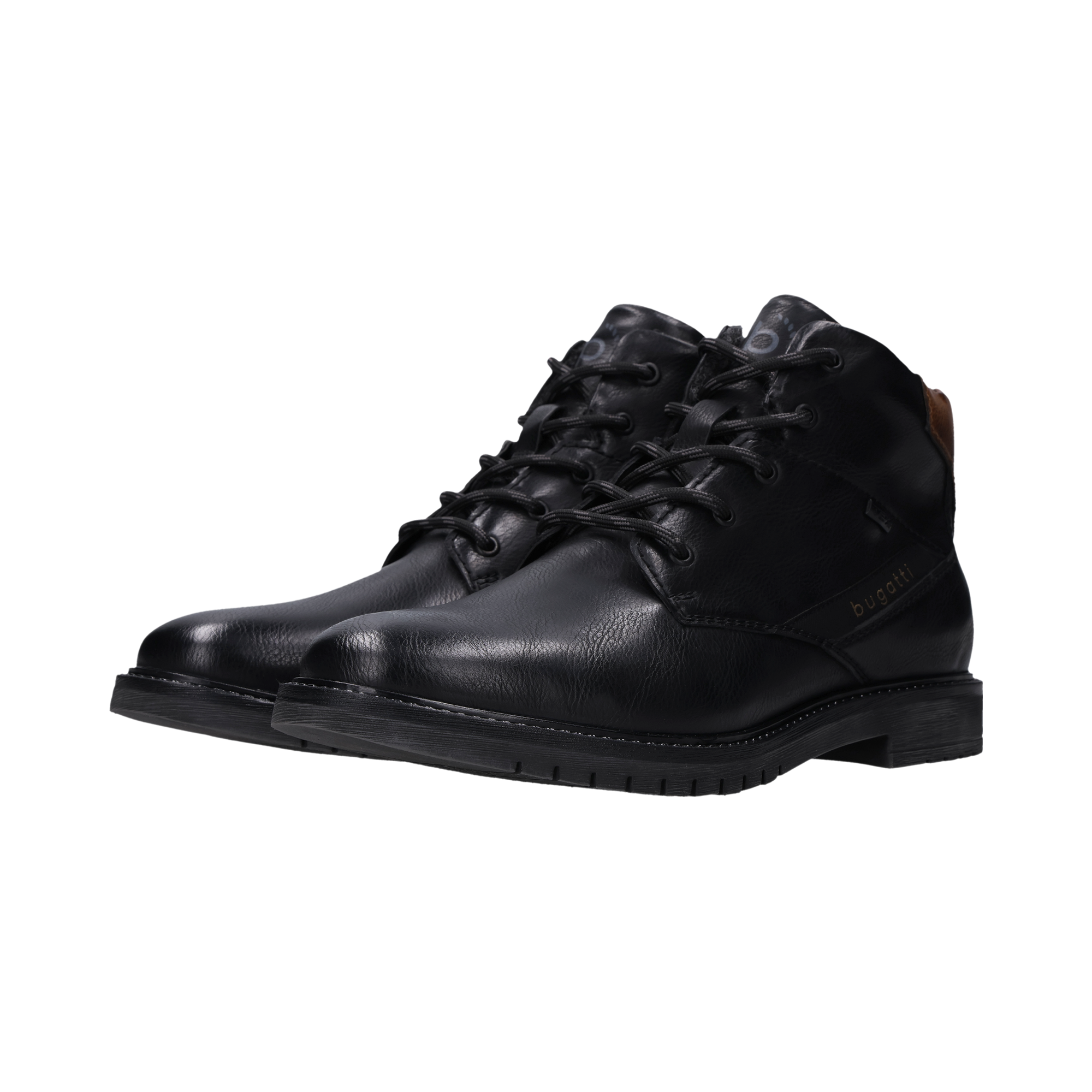 bugatti Schnürstiefelette Schnürboots mit Profilsohle, schmale Form