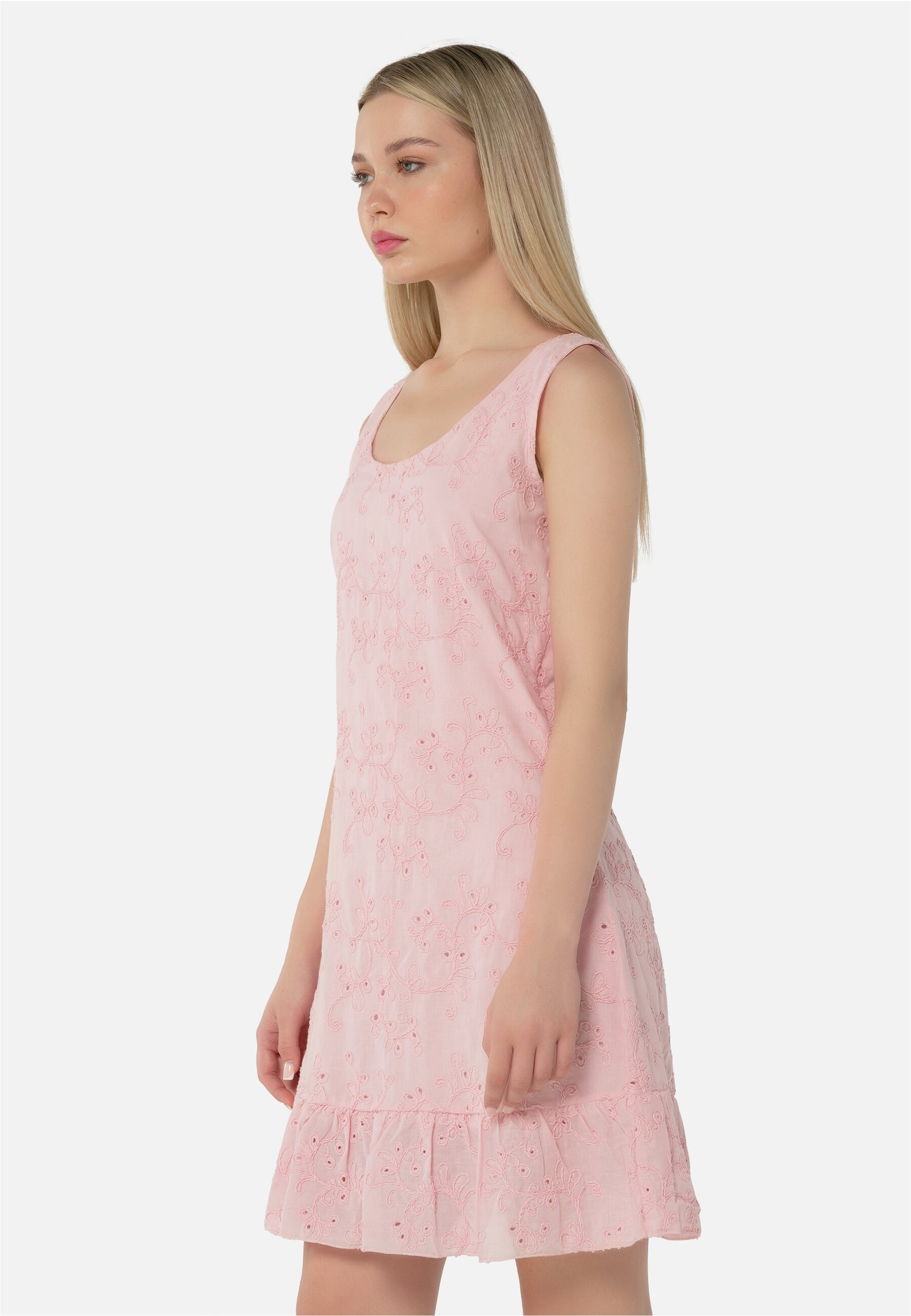freshlions Jerseykleid »Avery«, mit gerafftem Faltenrock