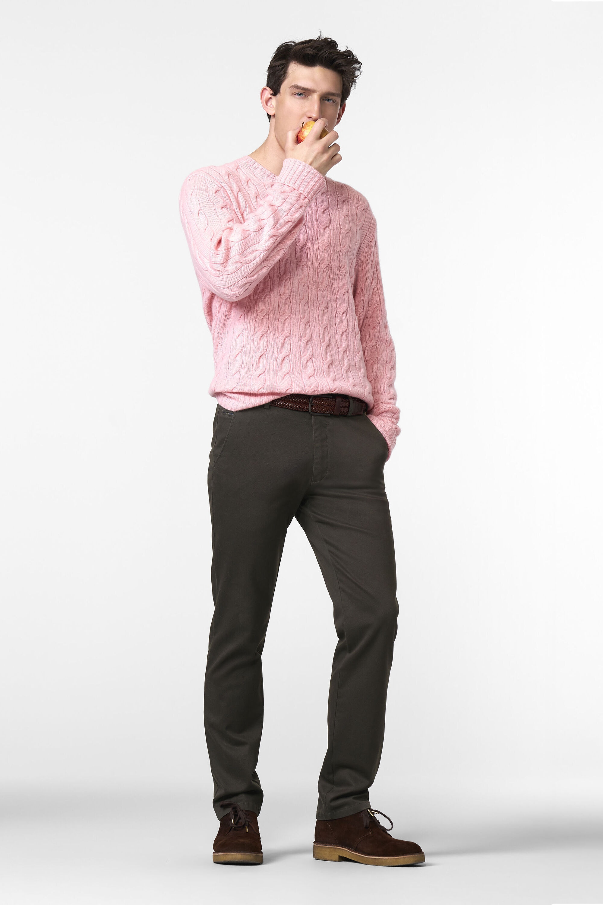 MEYER Chinos »BONN«, mit Micro Print