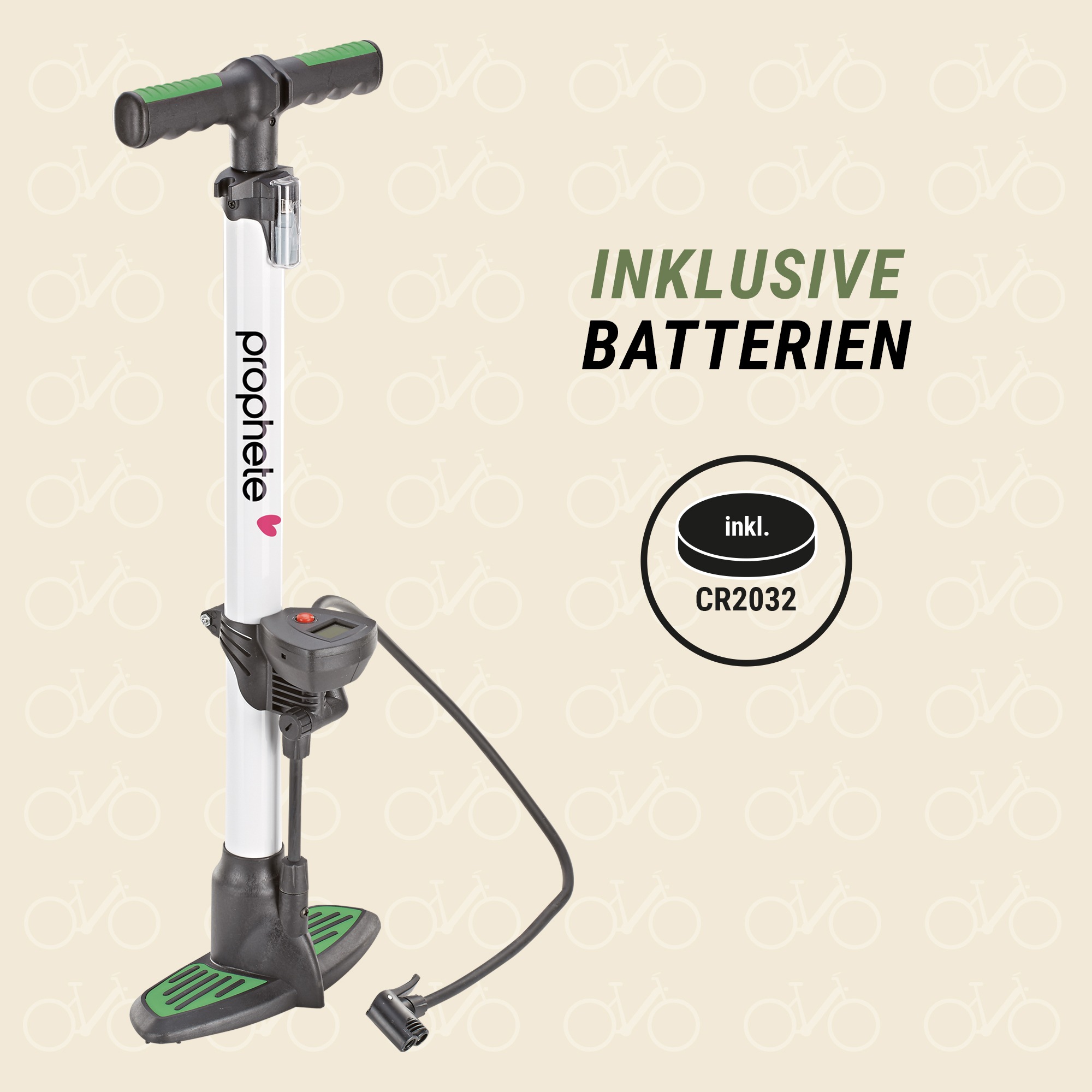 Thumbnail - Prophete Standpumpe "Alu-Fußstandpumpe m. digitalem Manometer"