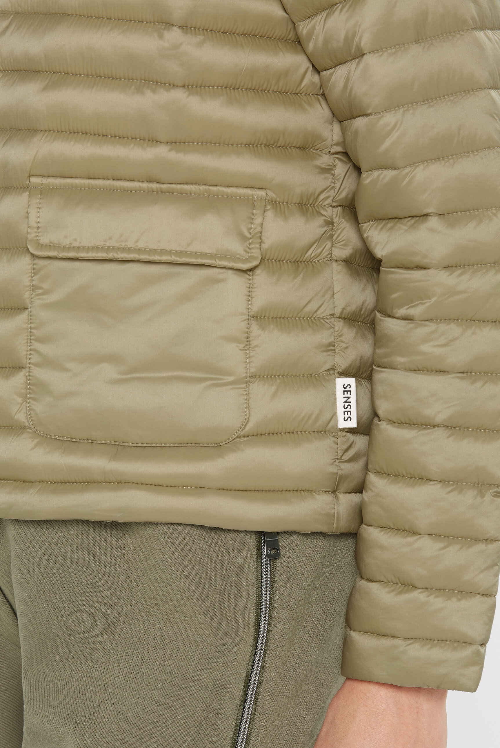SENSES.THE LABEL Steppjacke, ohne Kapuze, mit verstellbarem Gummizug im Saum