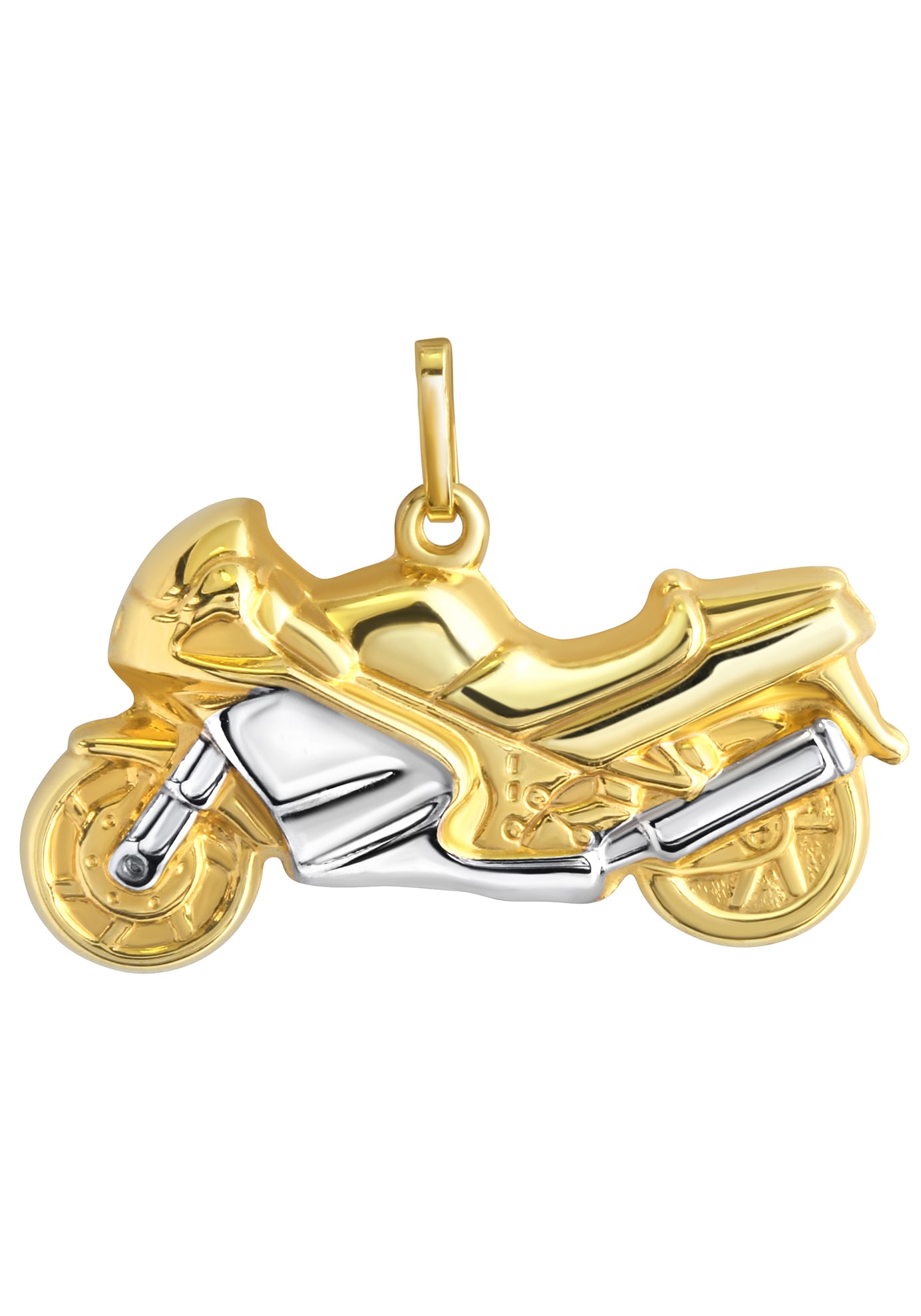 Firetti Kettenanhänger »Schmuck Geschenk Gold 375 Halsschmuck Anhänger  Halskette Motorrad«, zu Hoodie, Shirt, Jeans, Sneaker! Anlass Geburtstag  Weihnachten ▷ für | BAUR