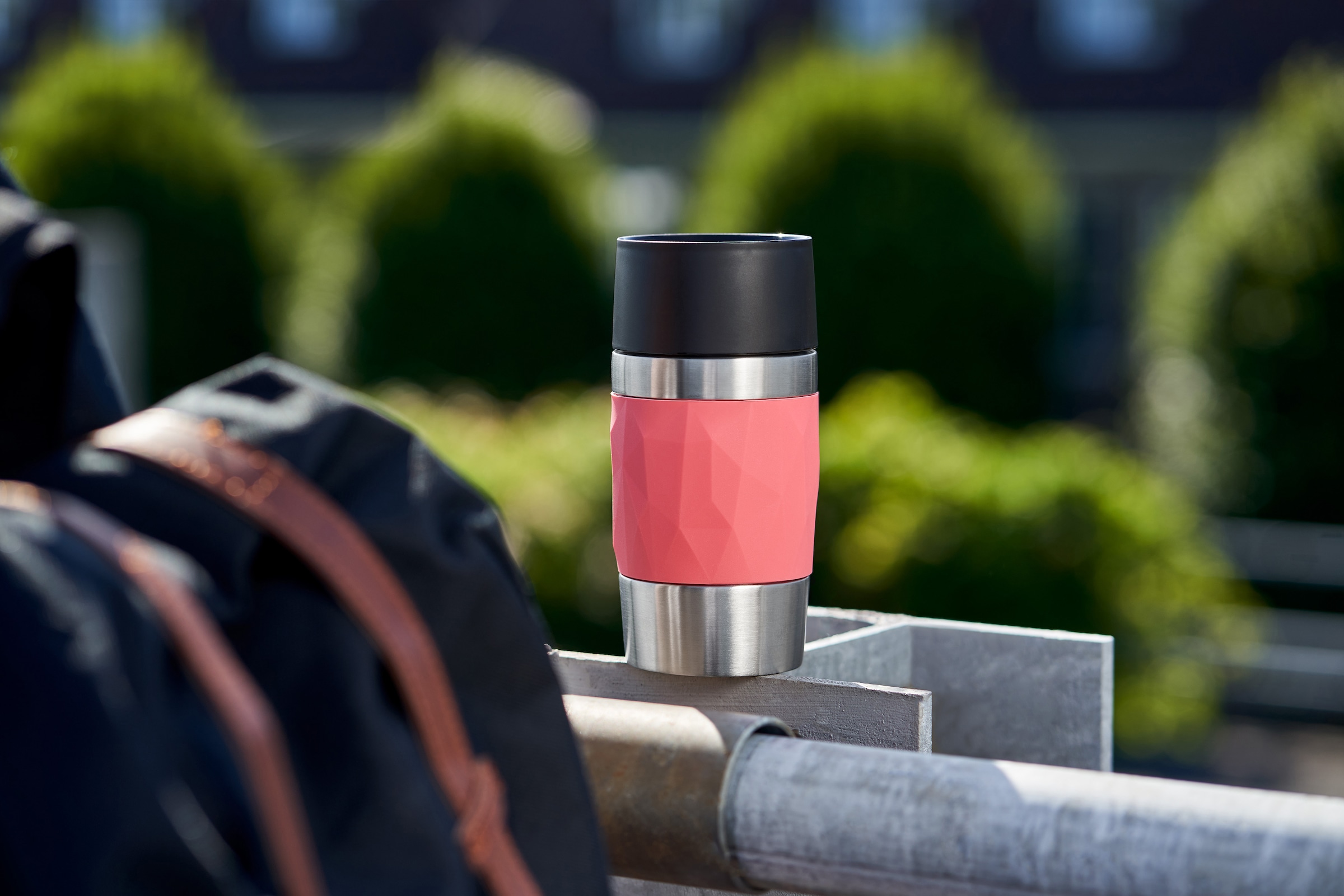 Emsa Thermobecher »Travel Mug Compact«, 0,3L, Edelstahl, 3h warm/6h kalt, 360°Trinköffnung, spülmaschinenfest