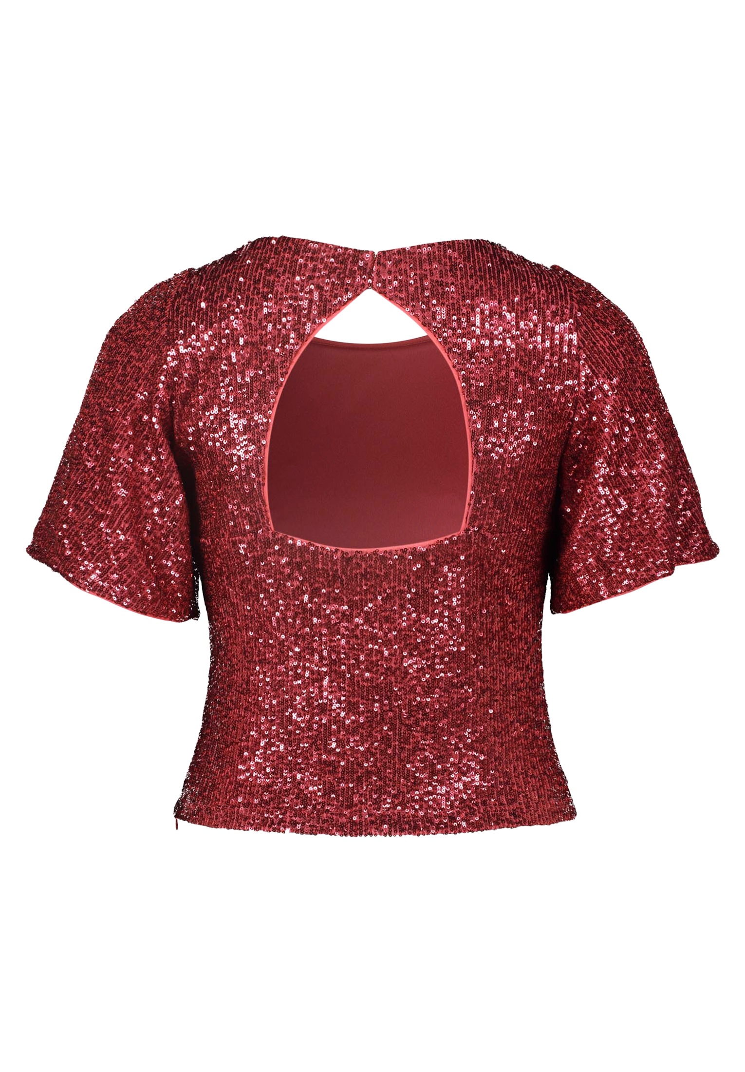 Vera Mont Kurzarmshirt »Vera Mont Pailletten-Top mit Flügelärmeln«, (1 tlg.), Rückenfrei