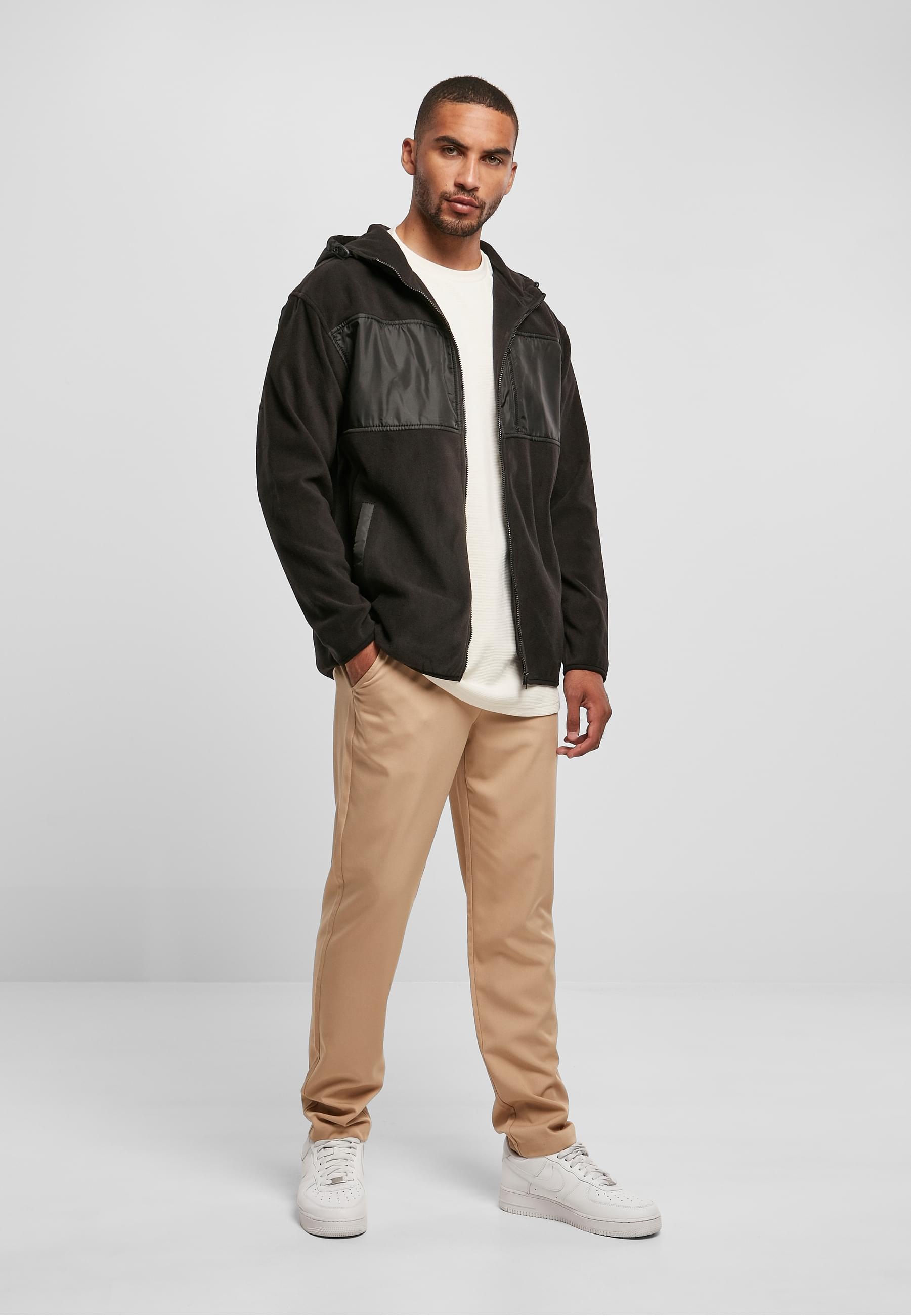 URBAN CLASSICS Winterjacke »Urban Classics Herren Hooded Micro Fleece Jacket«, (1 St.), mit Kapuze