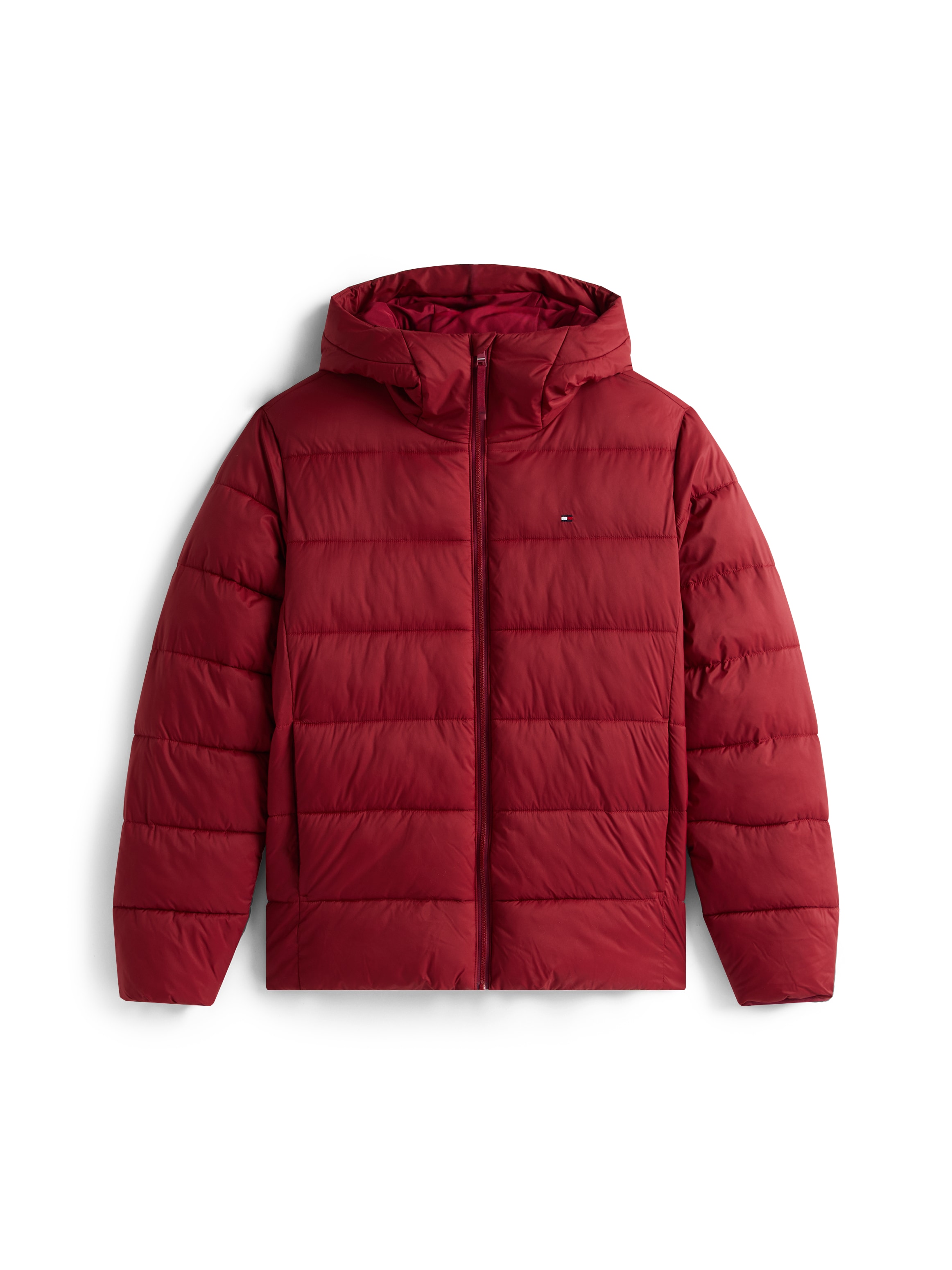 Tommy Hilfiger Steppjacke »MID WEIGHT HOODED JACKET« mit Kapuze Winterjacke, Übergangsjacke