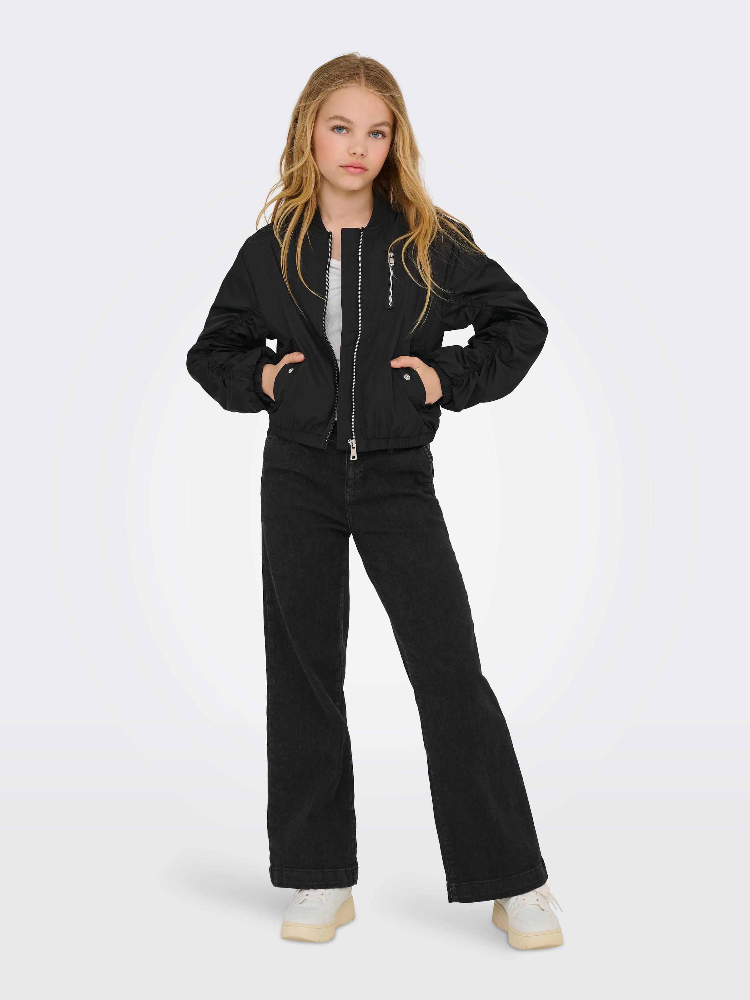 KIDS ONLY Bomberjacke »KOGMINNA LIFE BOMBER CP OTW NOOS« mit modischen Raffungen am Arm