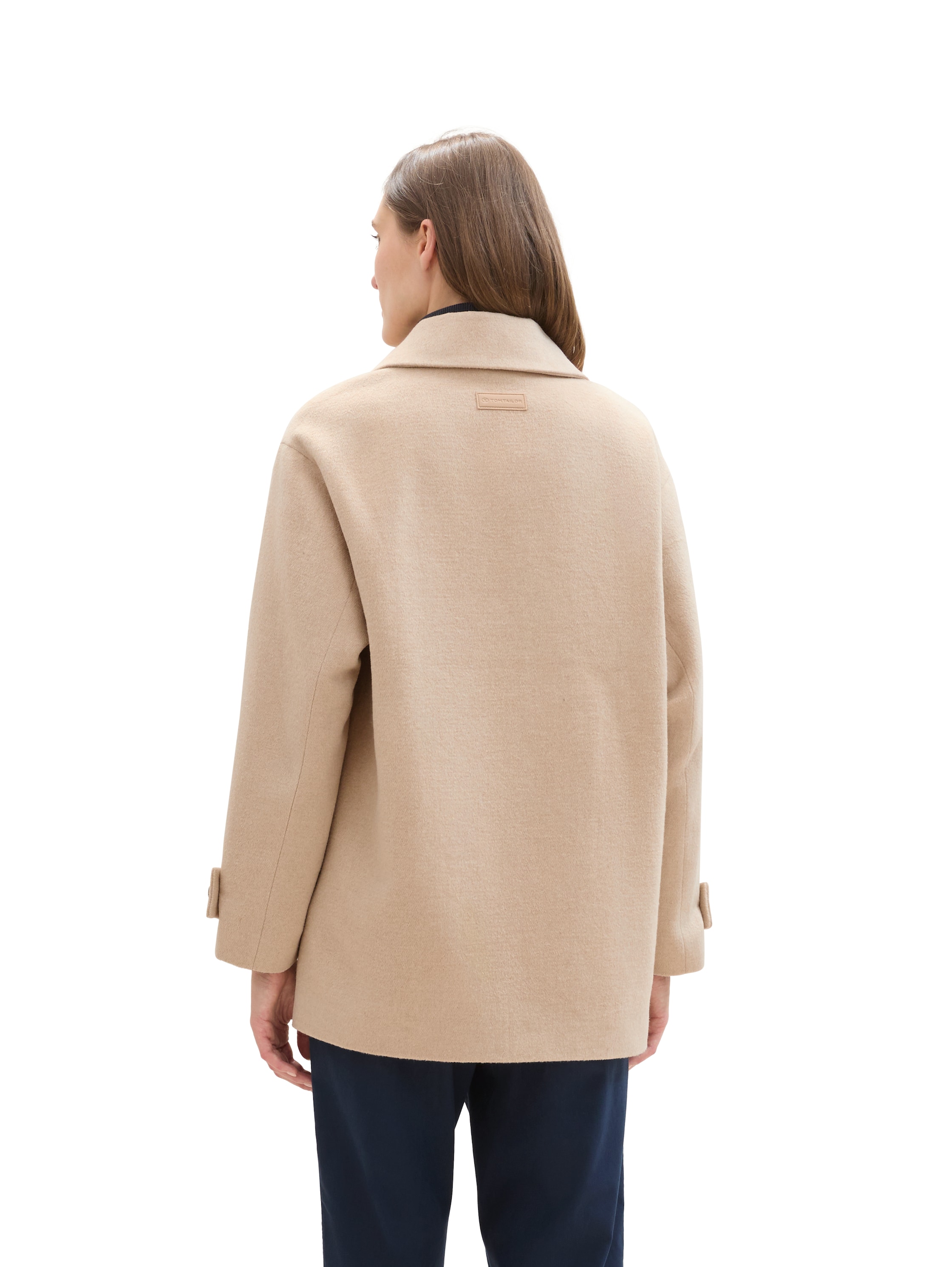 Thumbnail - TOM TAILOR Cabanjacke, ohne Kapuze, mit Wolle und doppelter Knopfleiste
