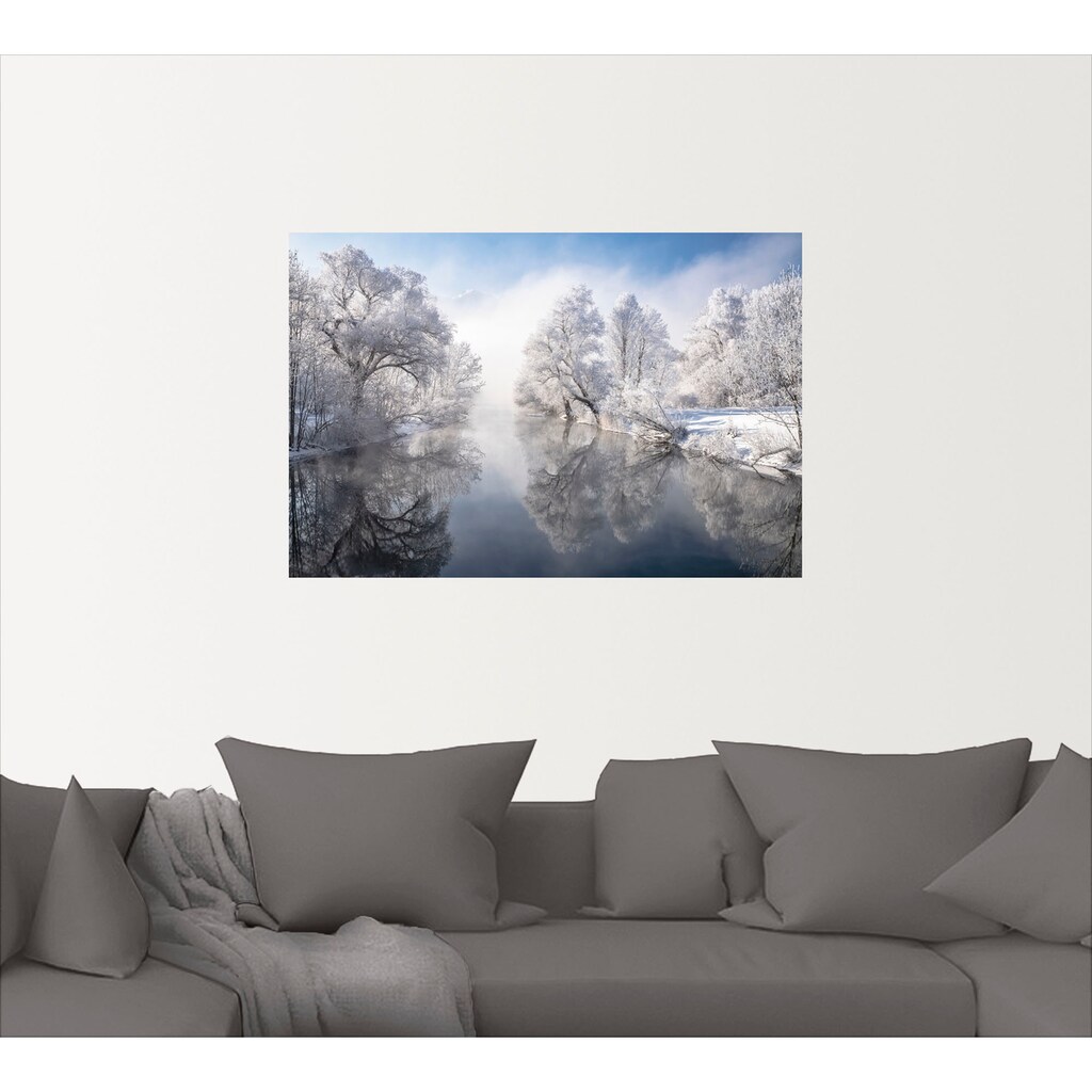 Artland Wandbild »Winter in Oberbayern«, Seebilder, (1 St.)