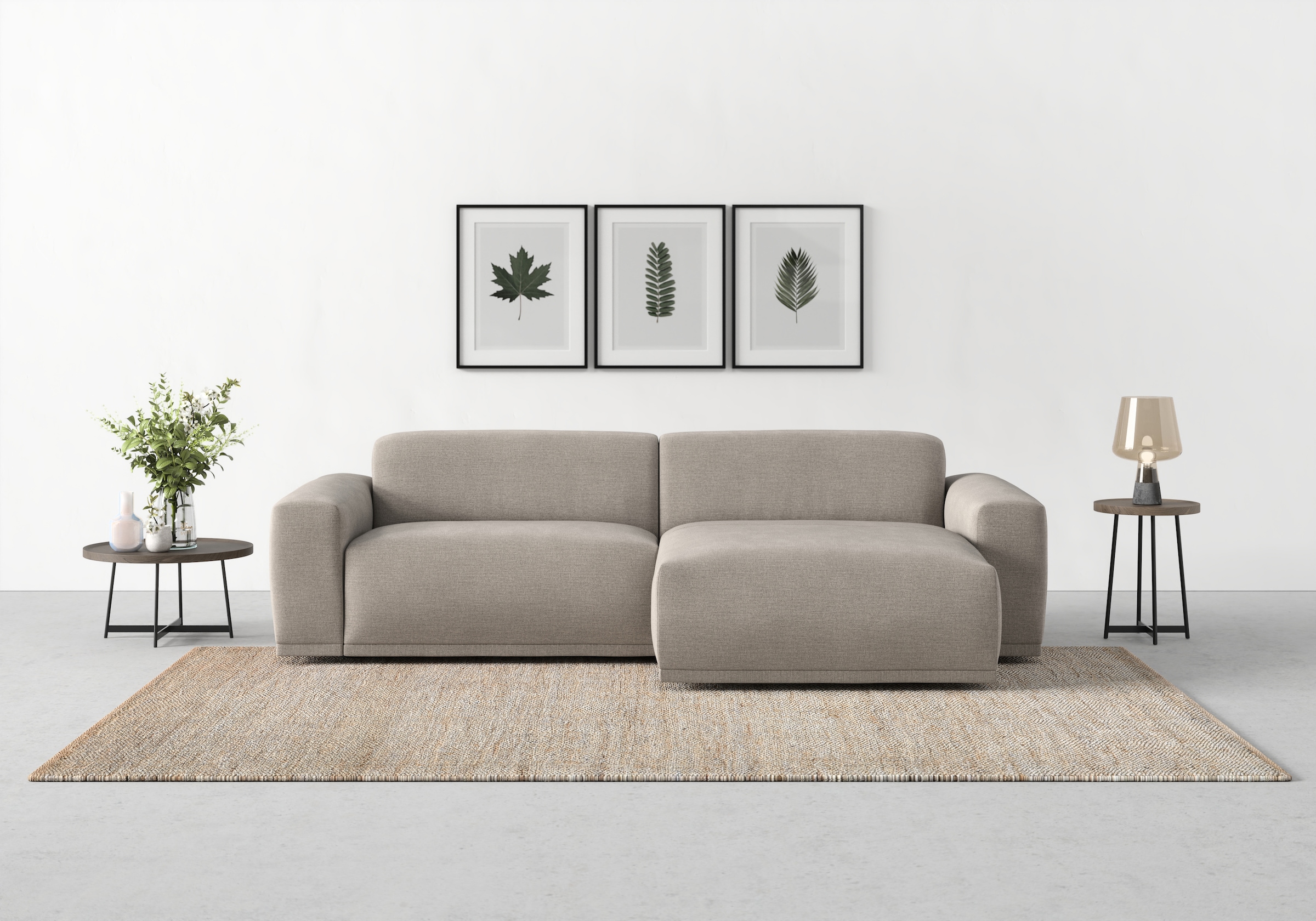 TRENDMANUFAKTUR Ecksofa "Braga, mit hochwertigem Kaltschaum, L-Form, in Cor günstig online kaufen