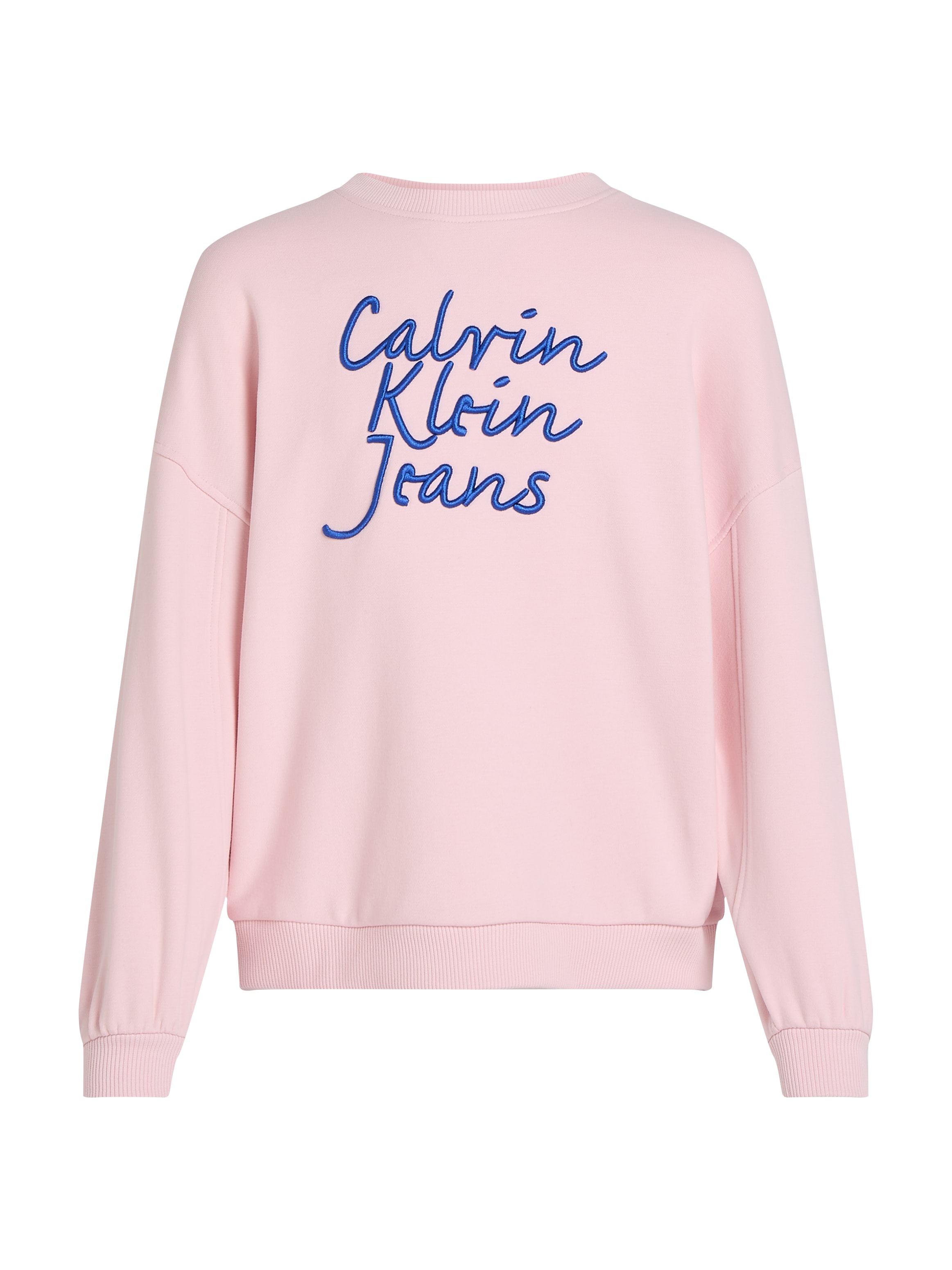 Calvin Klein Jeans Sweatshirt »HANDW LOGO EMBR CN SWEATSHIRT«, für Kinder bis 16 Jahre mit Logostickerei