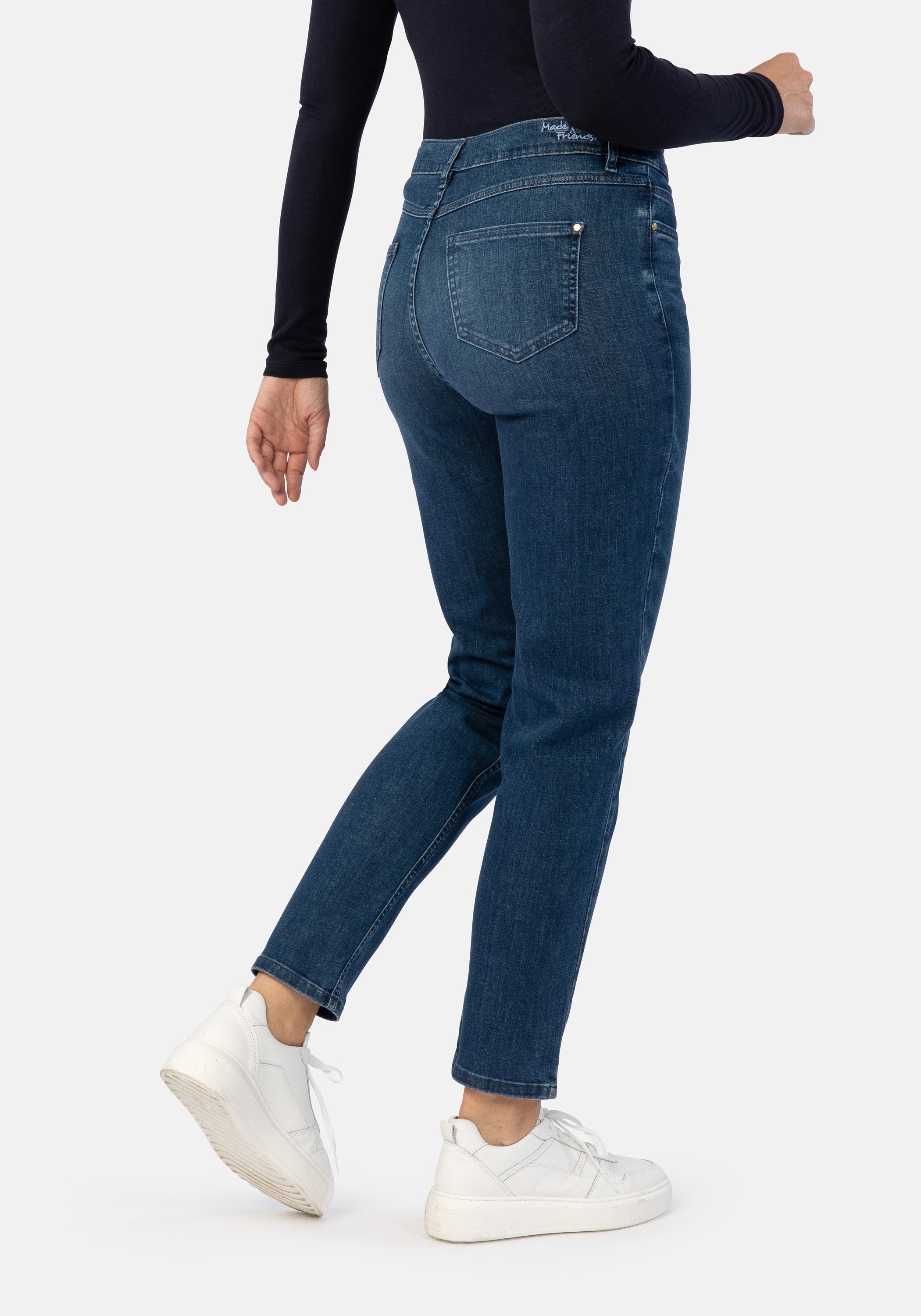 STOOKER WOMEN 5-Pocket-Jeans »Nizza Flexxi Move Tapered Fit«, Tapered Fit Casual Clean Wash Denim Jeans für Damen