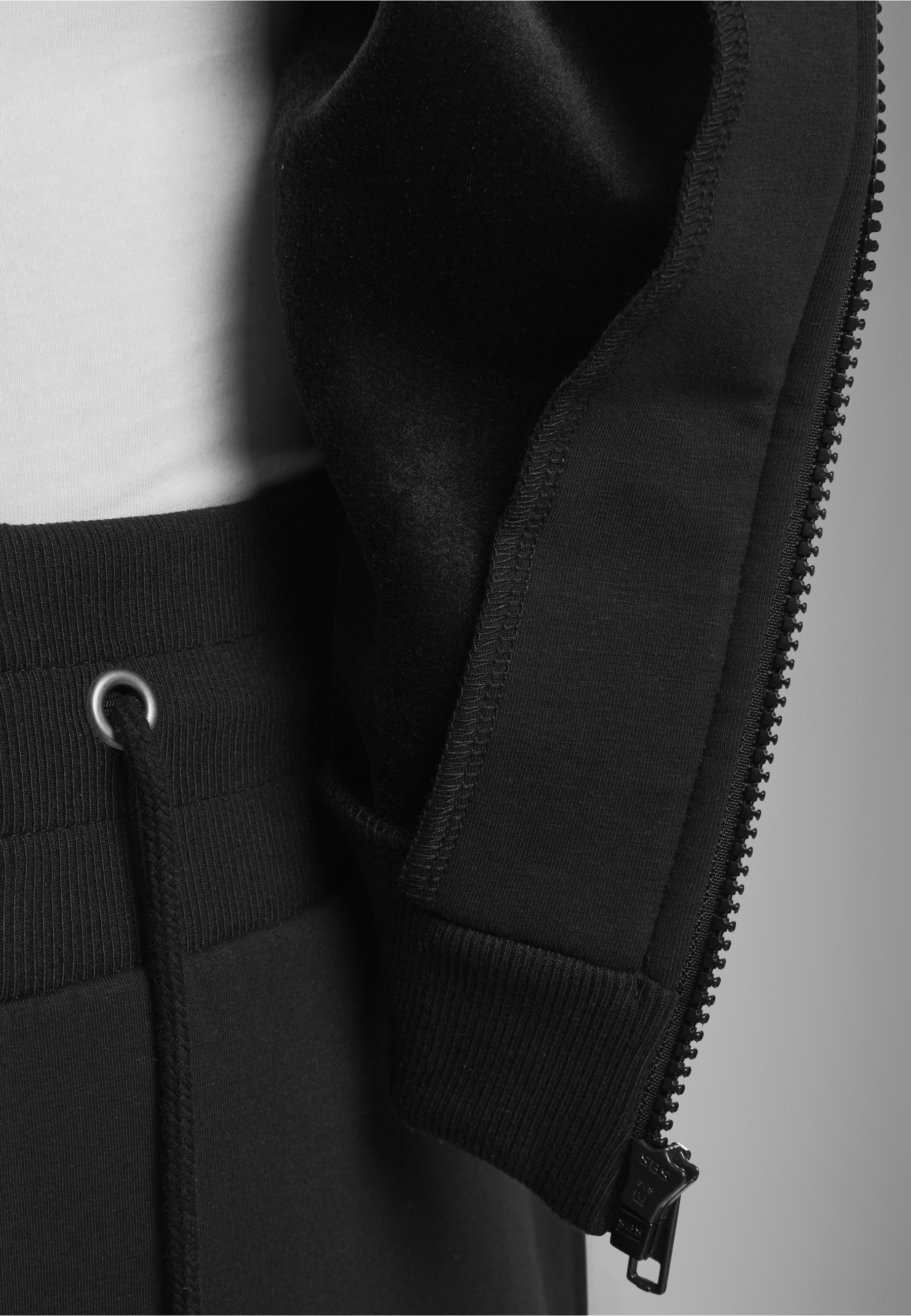 URBAN CLASSICS Sweatjacke »Urban Classics Damen Ladies Cozy Short Zip Hoody«