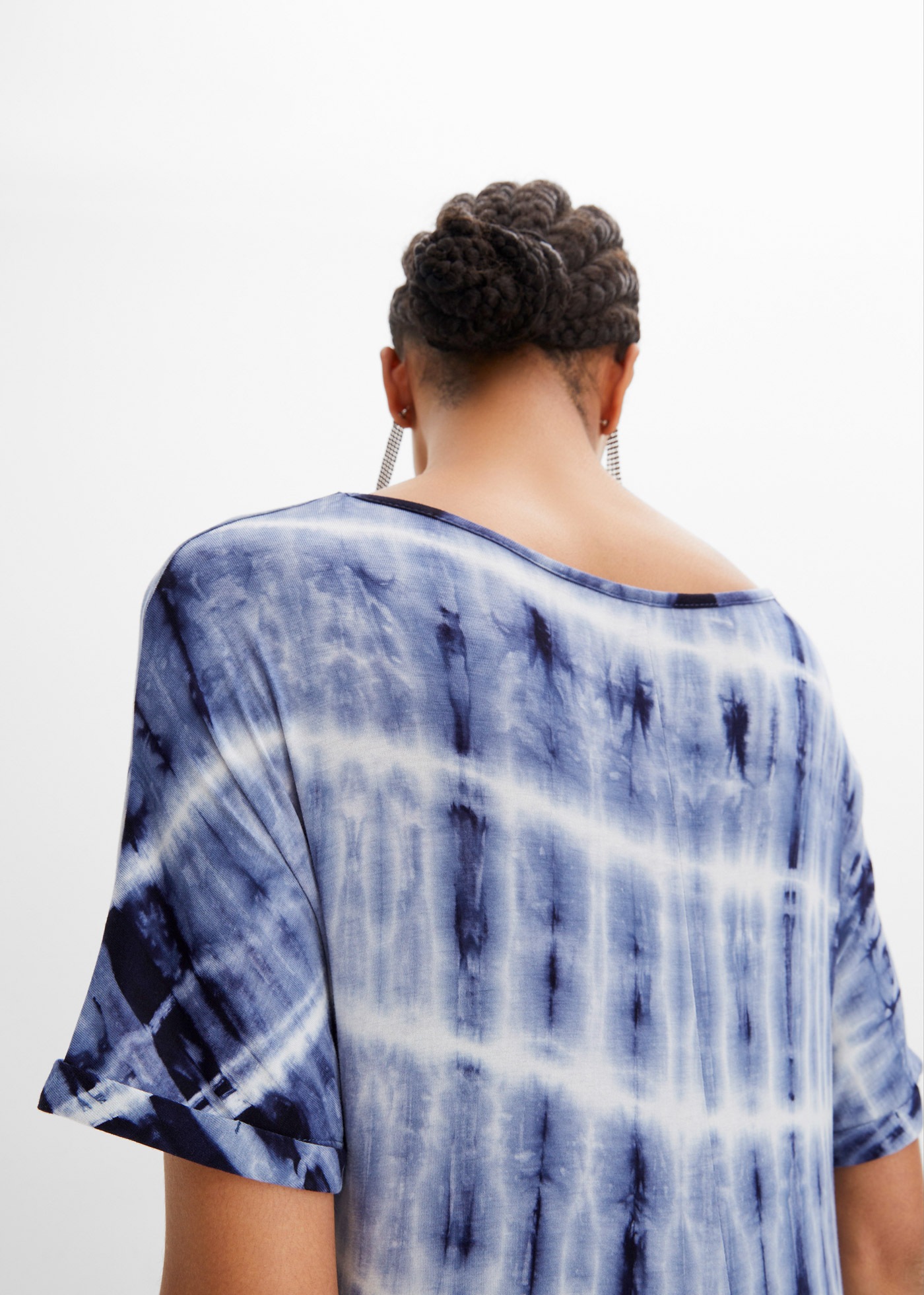 bonprix Maxikleid für den Alltag, aus Viskose und Elasthan, Oversize-Passfo günstig online kaufen