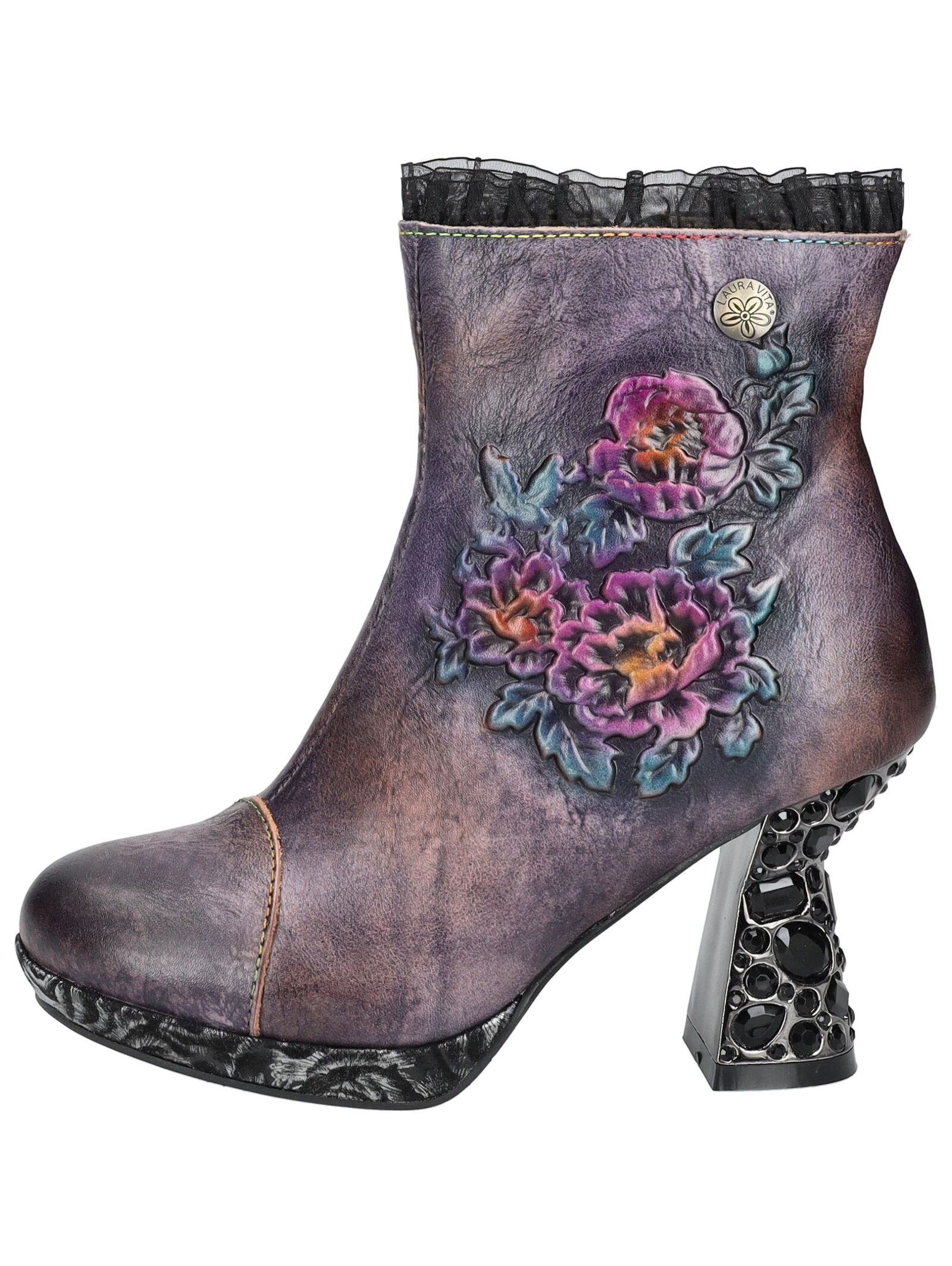LAURA VITA High-Heel-Stiefelette »LAURA VITA Stiefelette Leder«