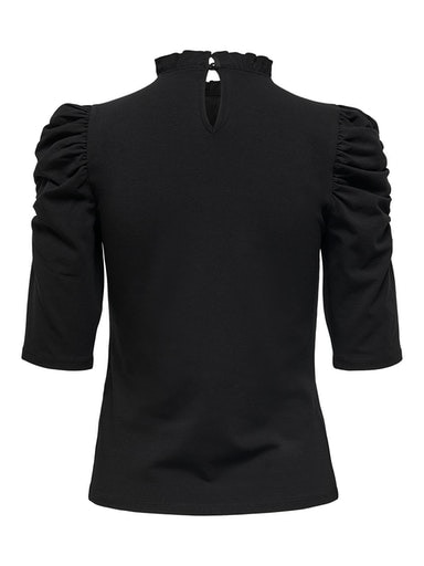 ONLY Stehkragenshirt »ONLLIVE LOVE SCARLETT 2/4 TOP JRS« Baumwollmischung, regular fit