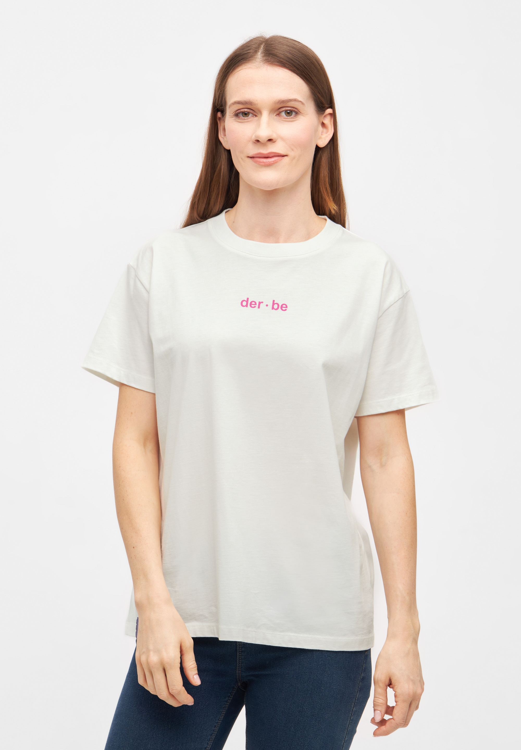 T-Shirt »Derbe Bedeutung«, Rückenprint, Nachhaltig, Organic Cotton, oversized