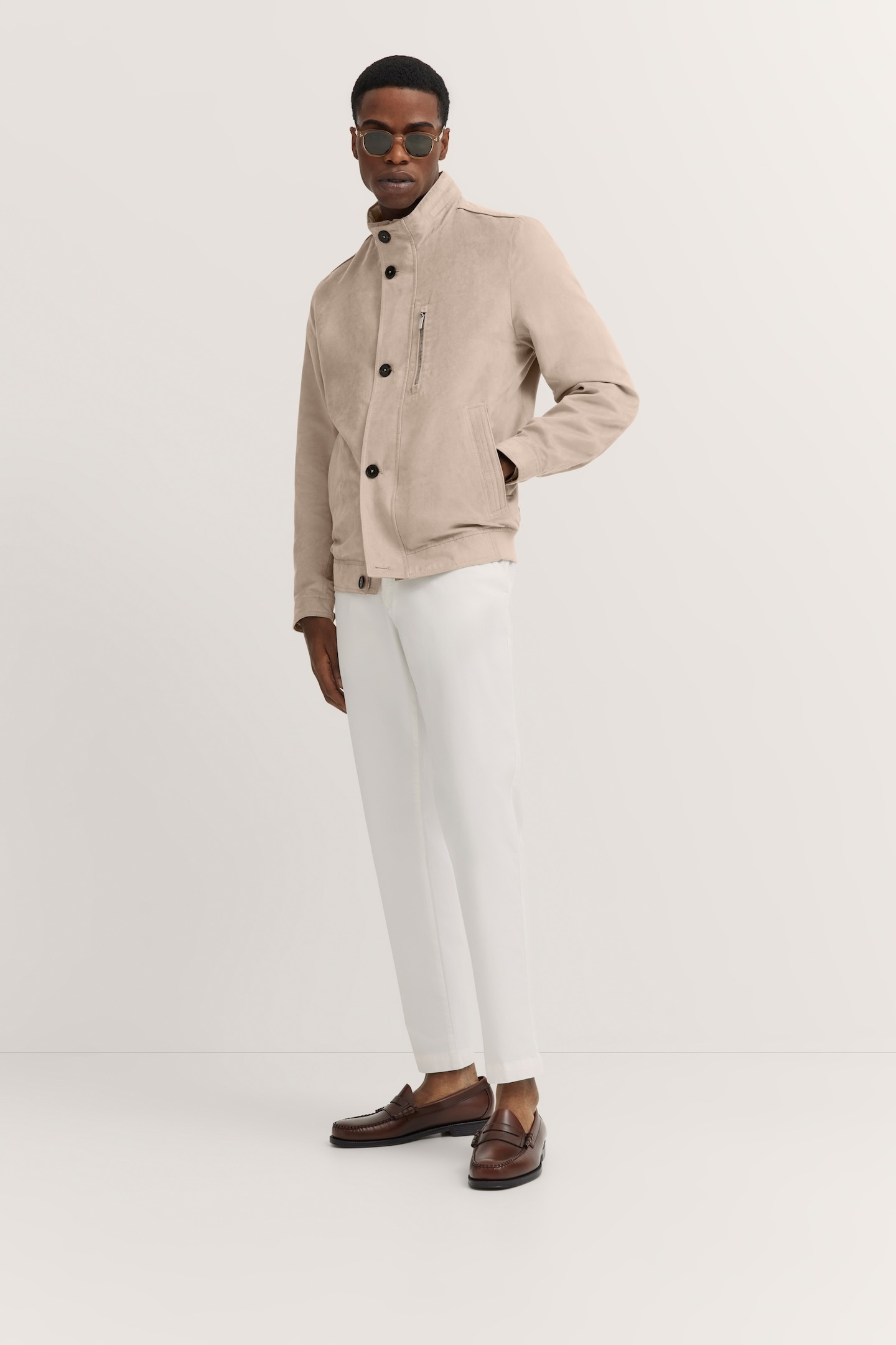 Bugatti Men's Blouson Jacket Beige 52 3